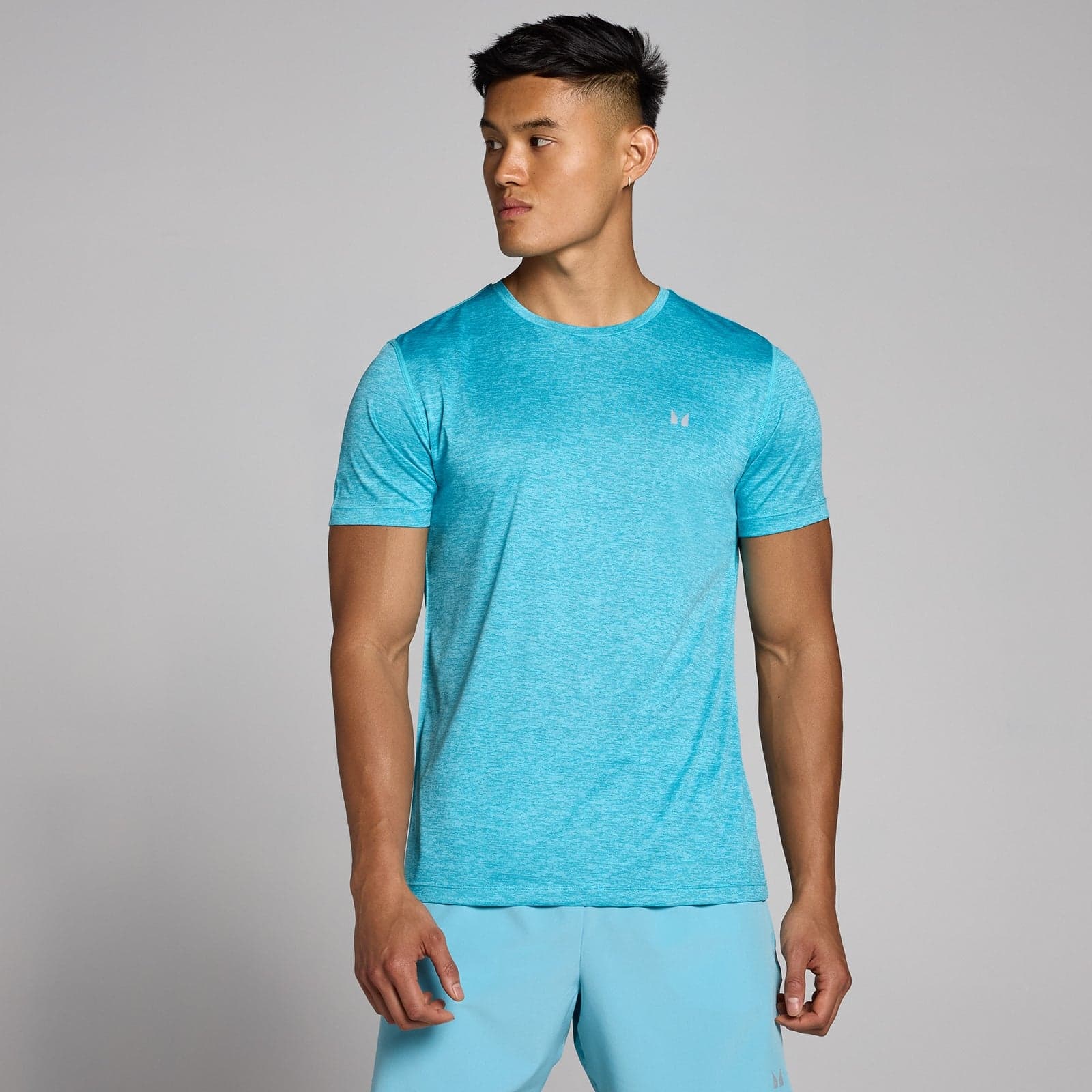 Mp Herren Tempo Meliertes T-Shirt – Cyan - M