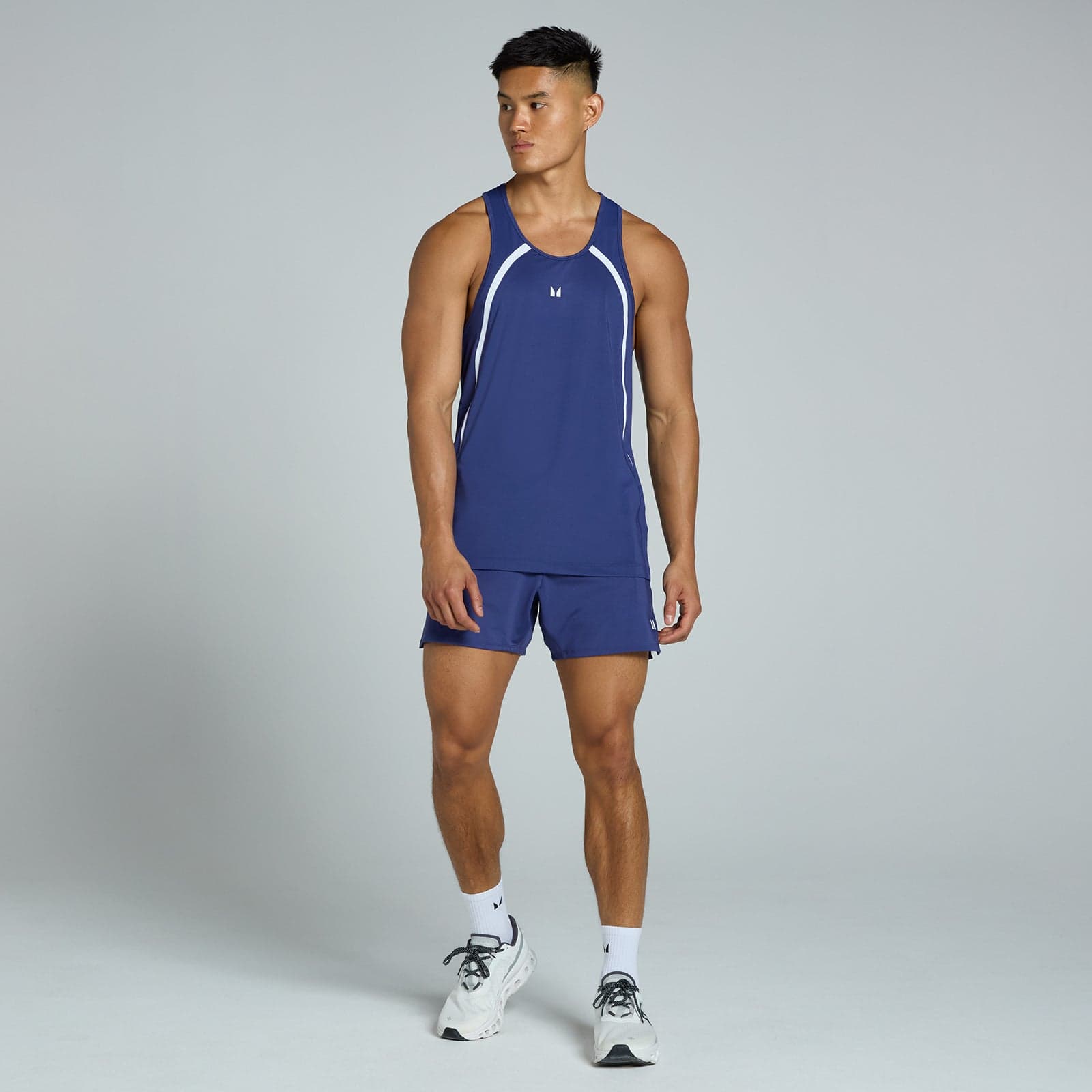 Mp Herren Tempo Panel Stringer-Top – Dämmerung - S