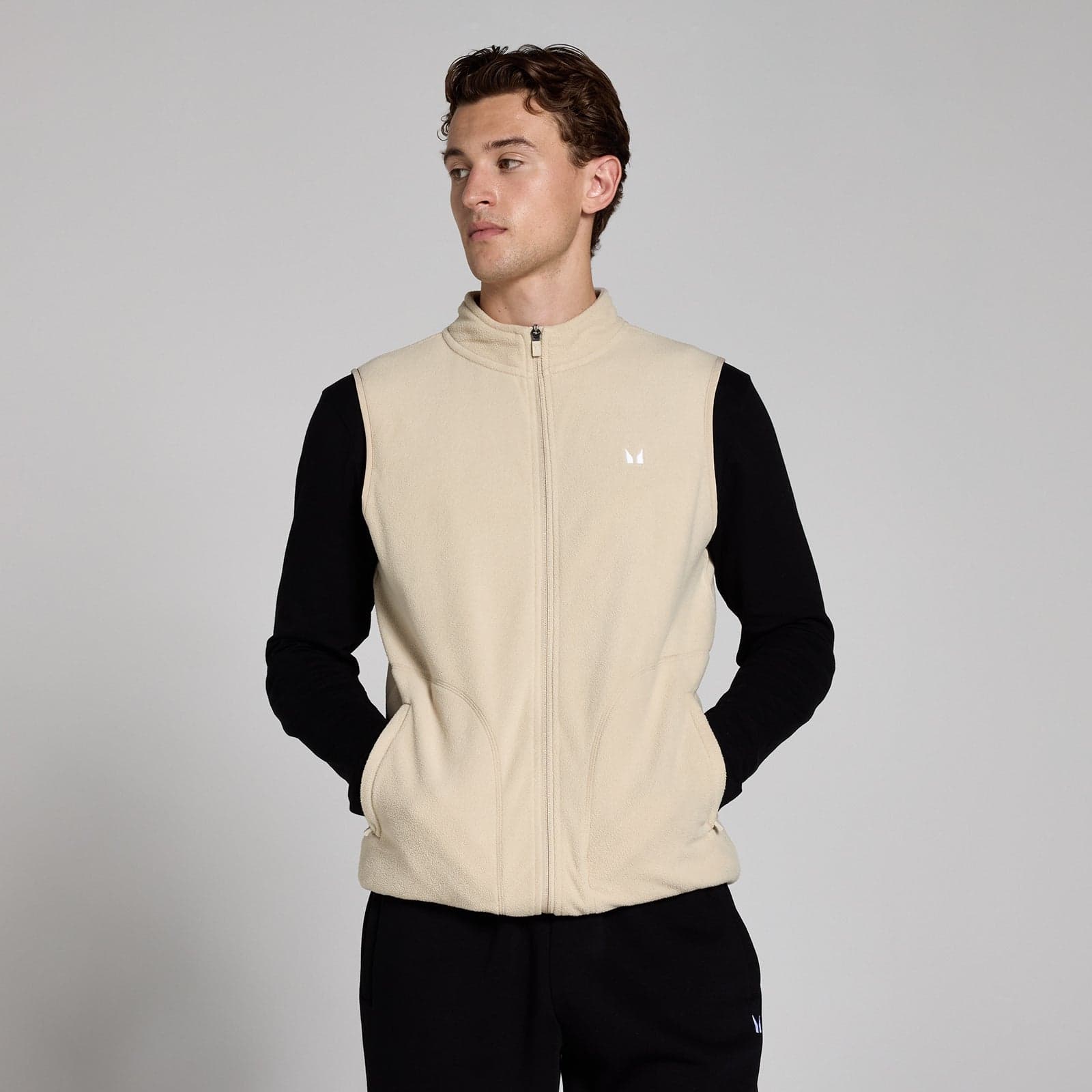 Mp Herren Fleece-Weste – Hafer - S