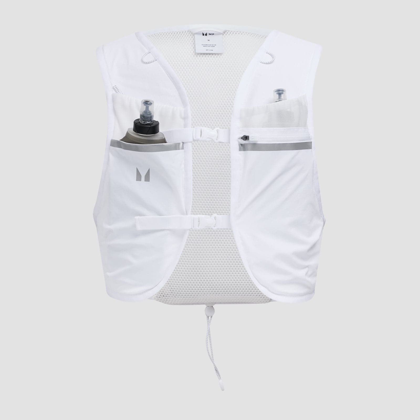 Mp Hydration Vest Und 2 Weiche Laufflaschen Als Paket - Weiß - L