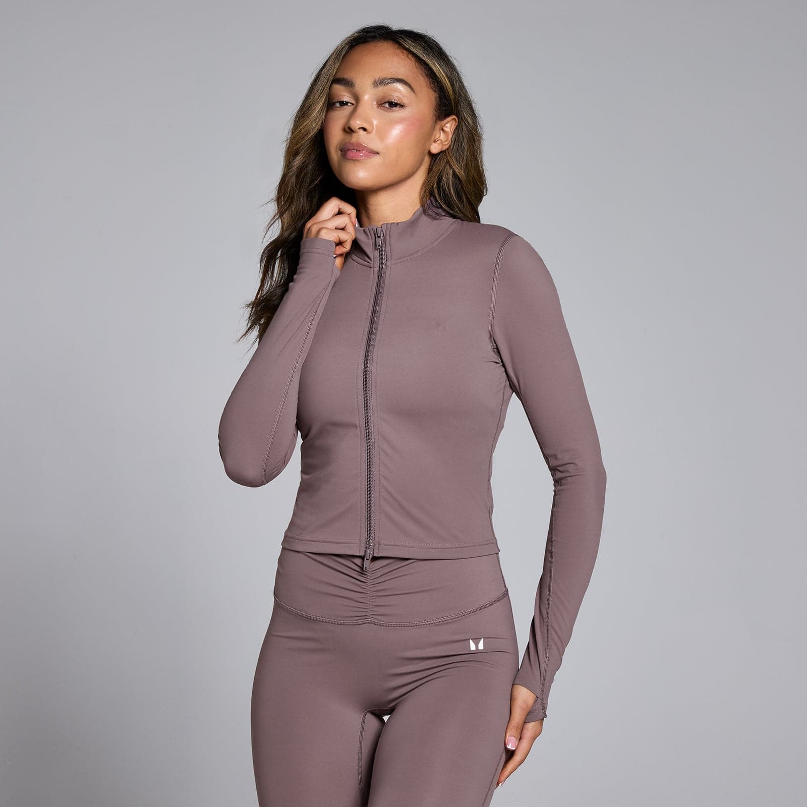 Mp Damen Tempo Crop-Jacke – Mokka - Xl