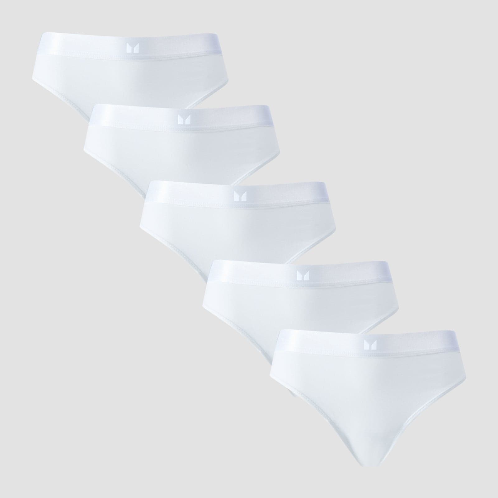 Mp Damen Bikinislip Mit Mittelhohem Bund (5er-Packung) – Weiß - Xl