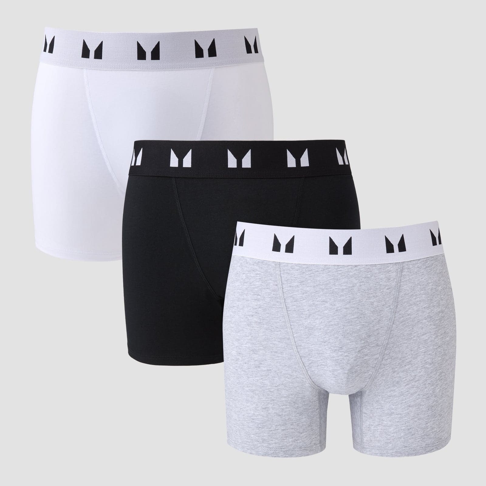 Mp Herren Boxershorts (3er-Packung) – Schwarz/Weiß/Grau - M