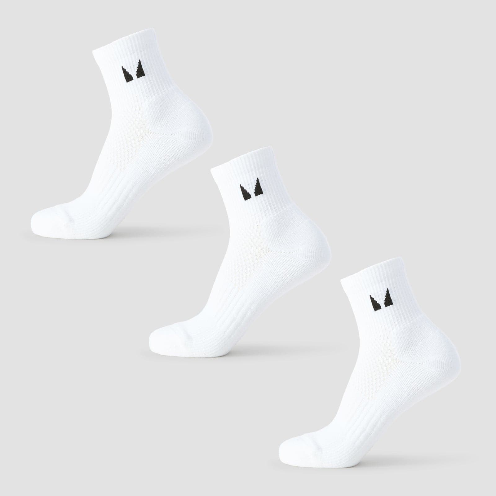 Mp Knöchellange Laufsocken (3er-Pack) – Weiß - Uk 6-8