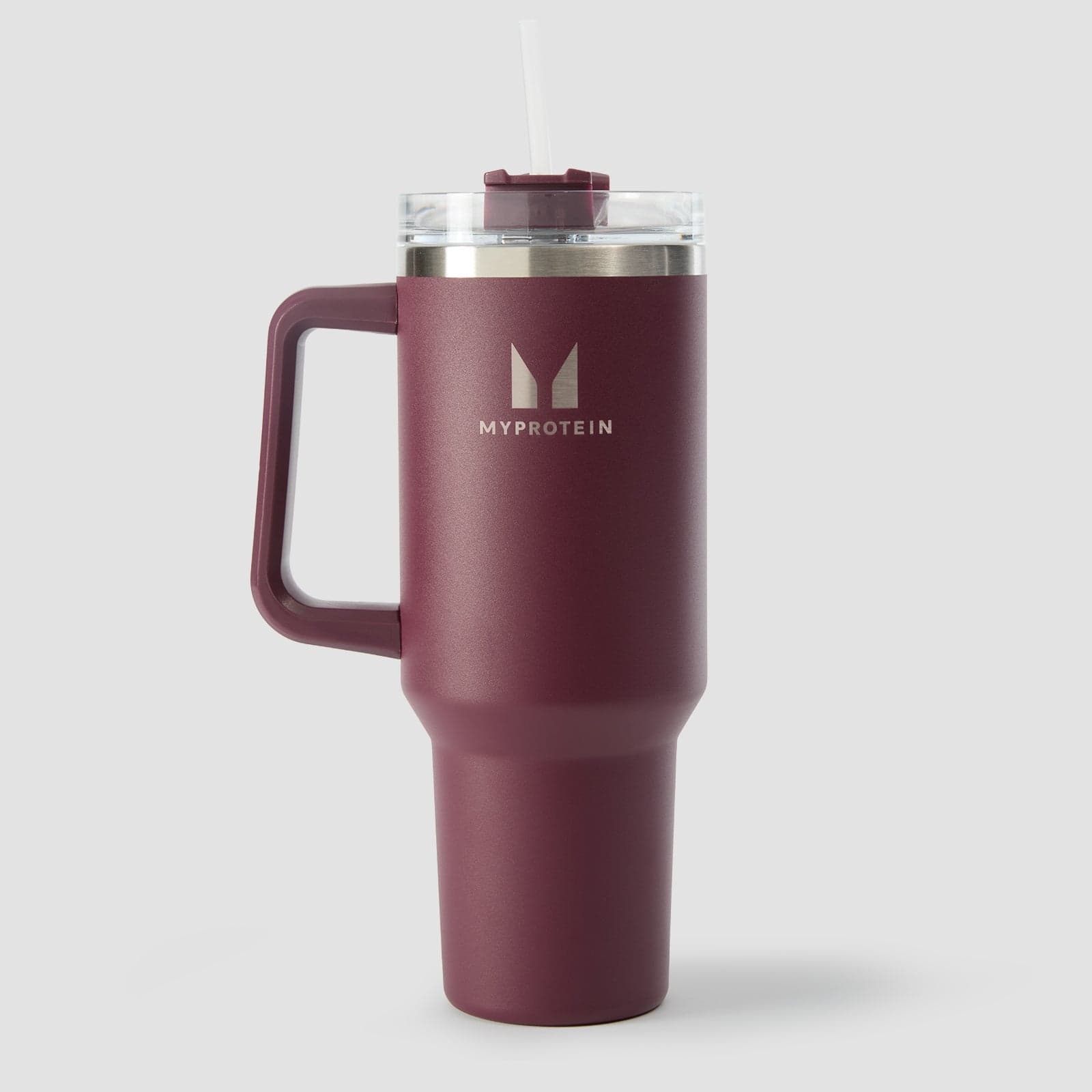 Myprotein Metall-Trinkflasche Mit Seitgriff Und Strohhalm 1200ml - Dunkle Beere