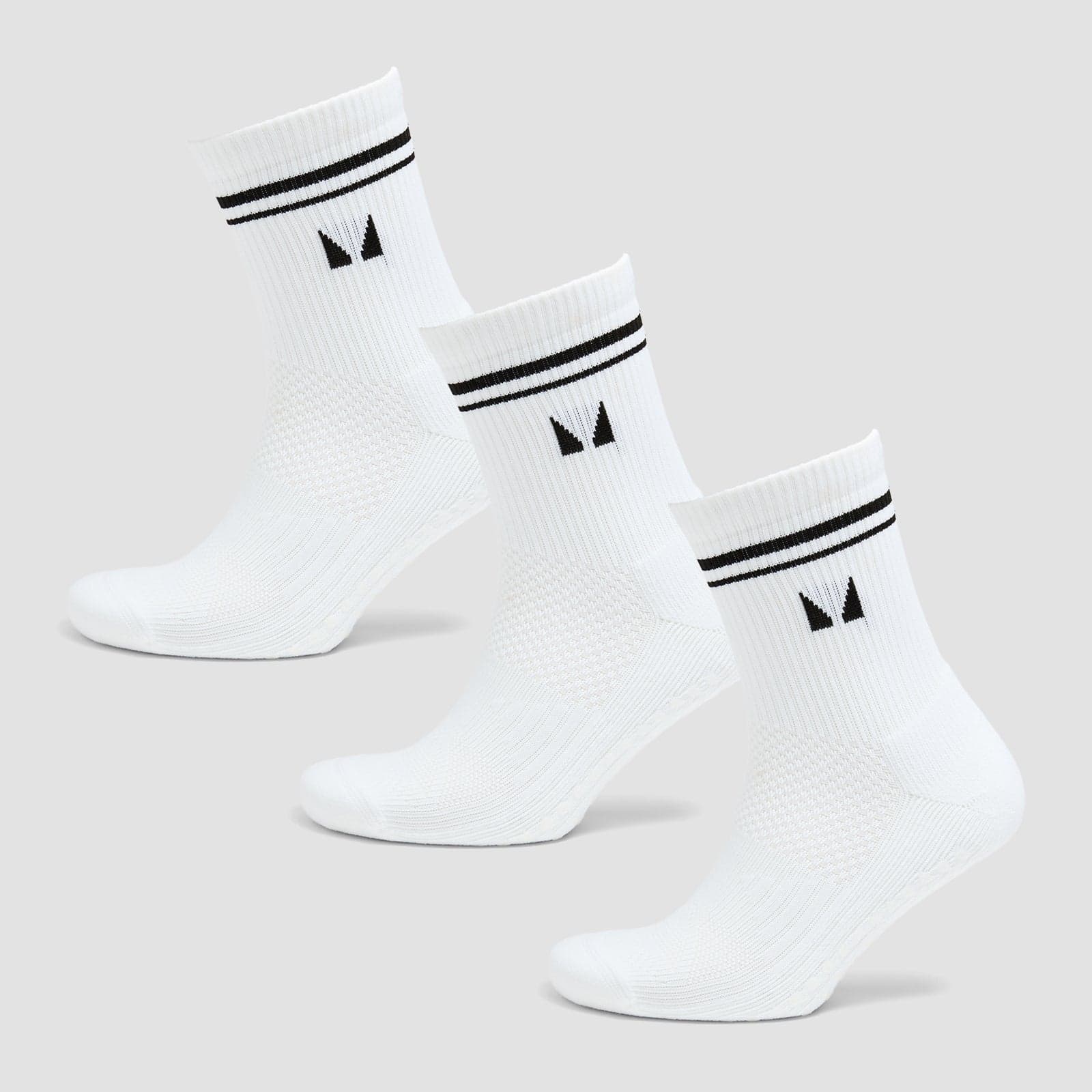 Mp Pilates-Socken (3er Pack) – Weiß - Uk 9-11