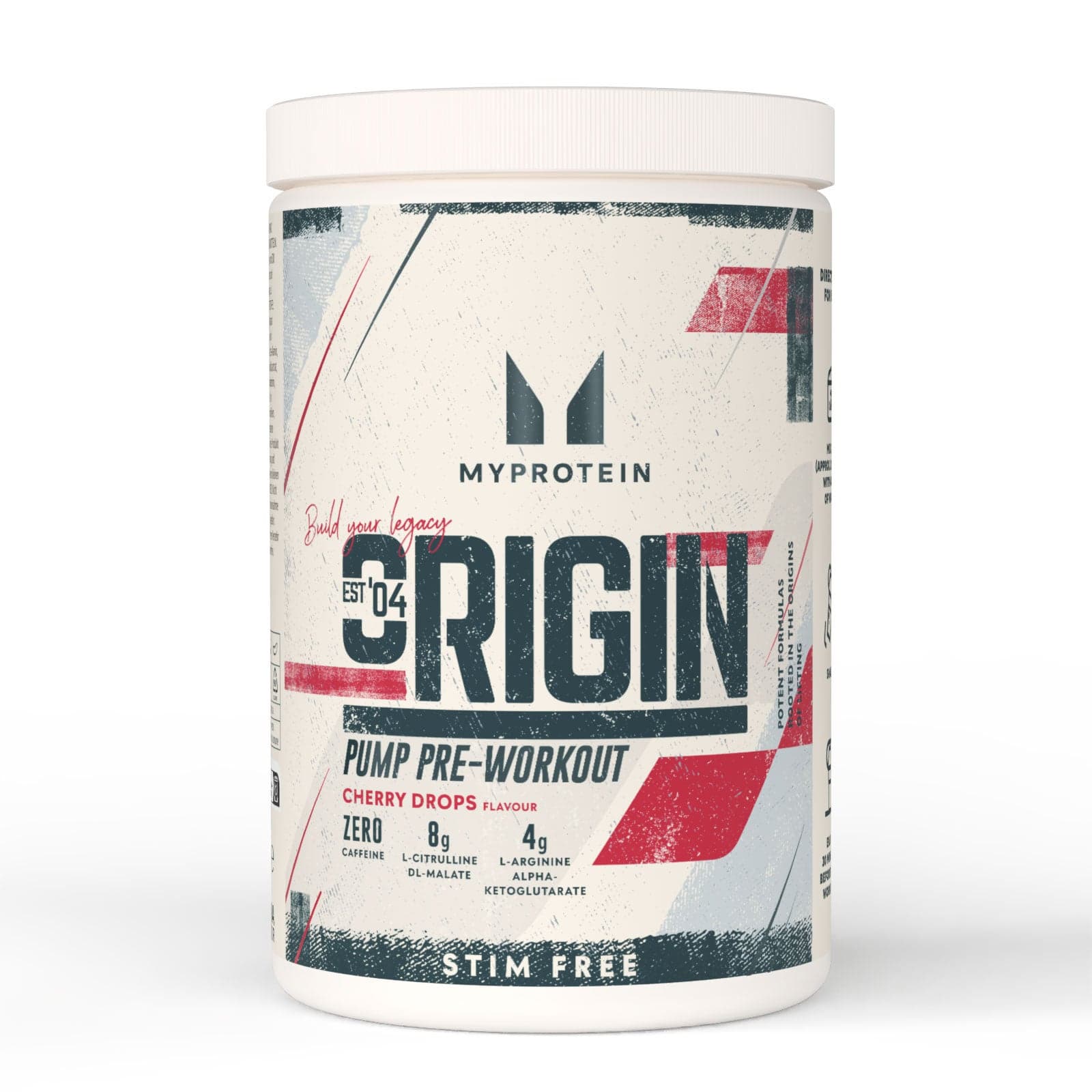 Origin Pump Pre-Workout (Stim-Free) - 630g - 30portionen - Cherry Drops