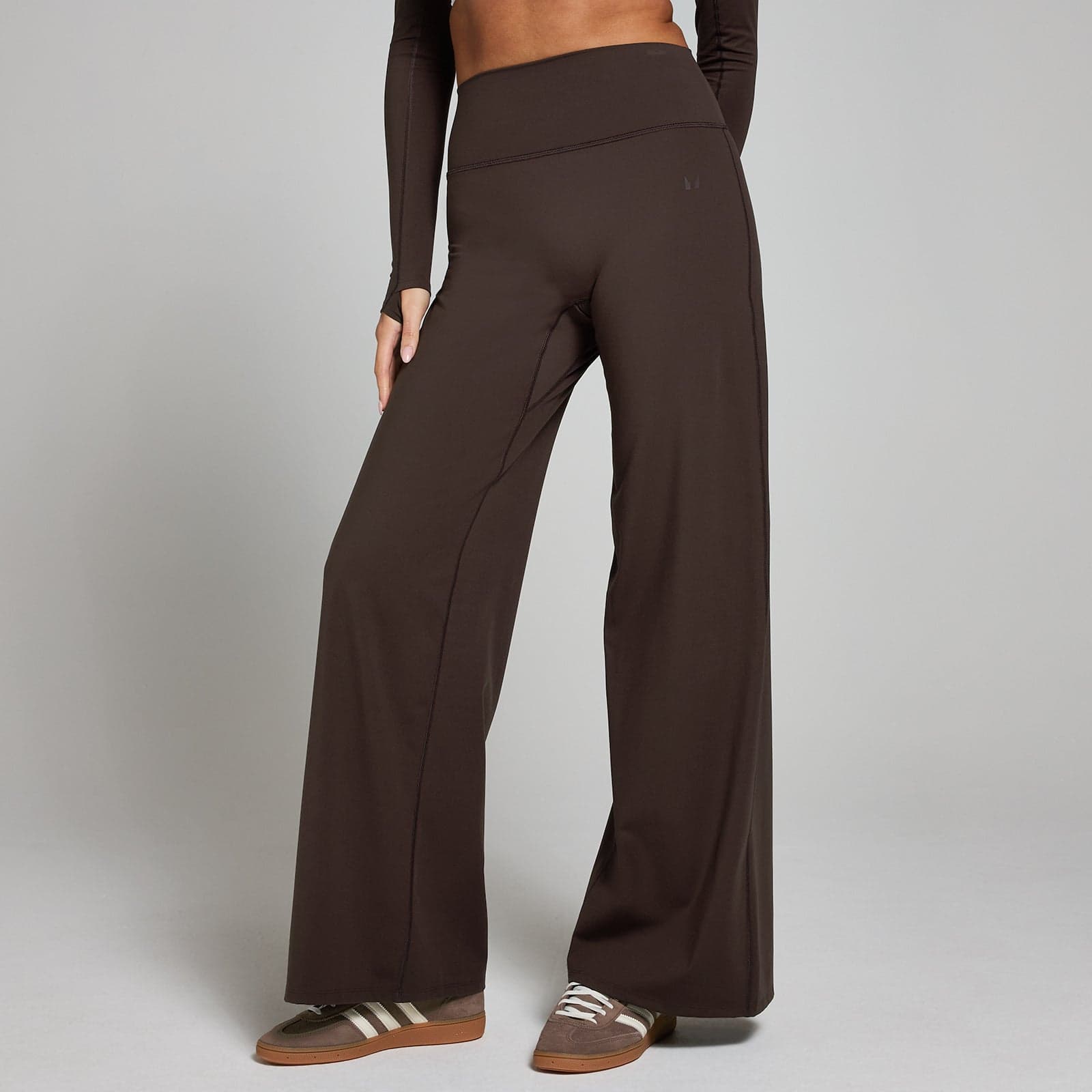Mp Damen Tempo Wide Leg Leggings - Kakao - S