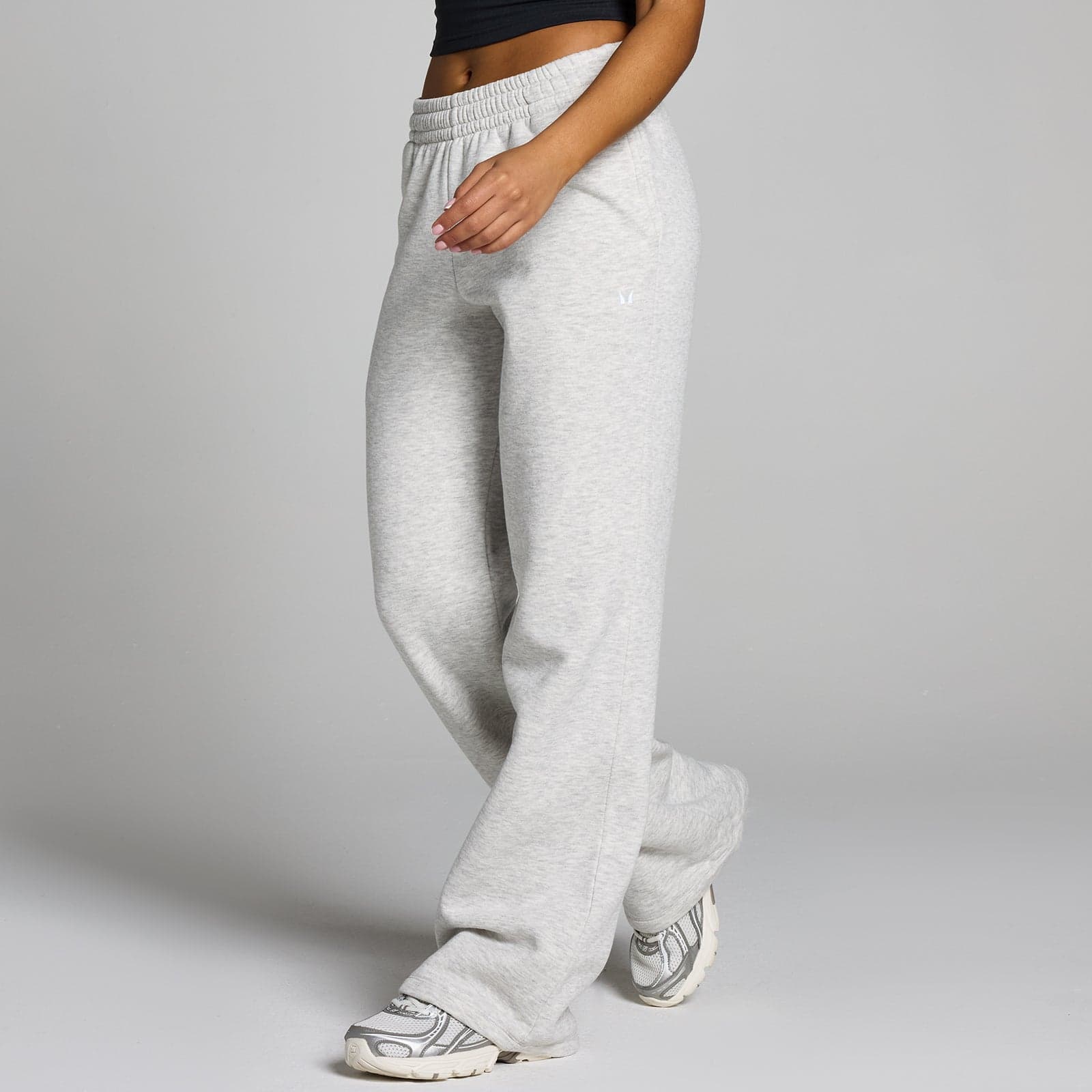 Mp Damen Basics Jogginghose Mit Langer Passform Und Geradem Bein – Hellgrau  - M