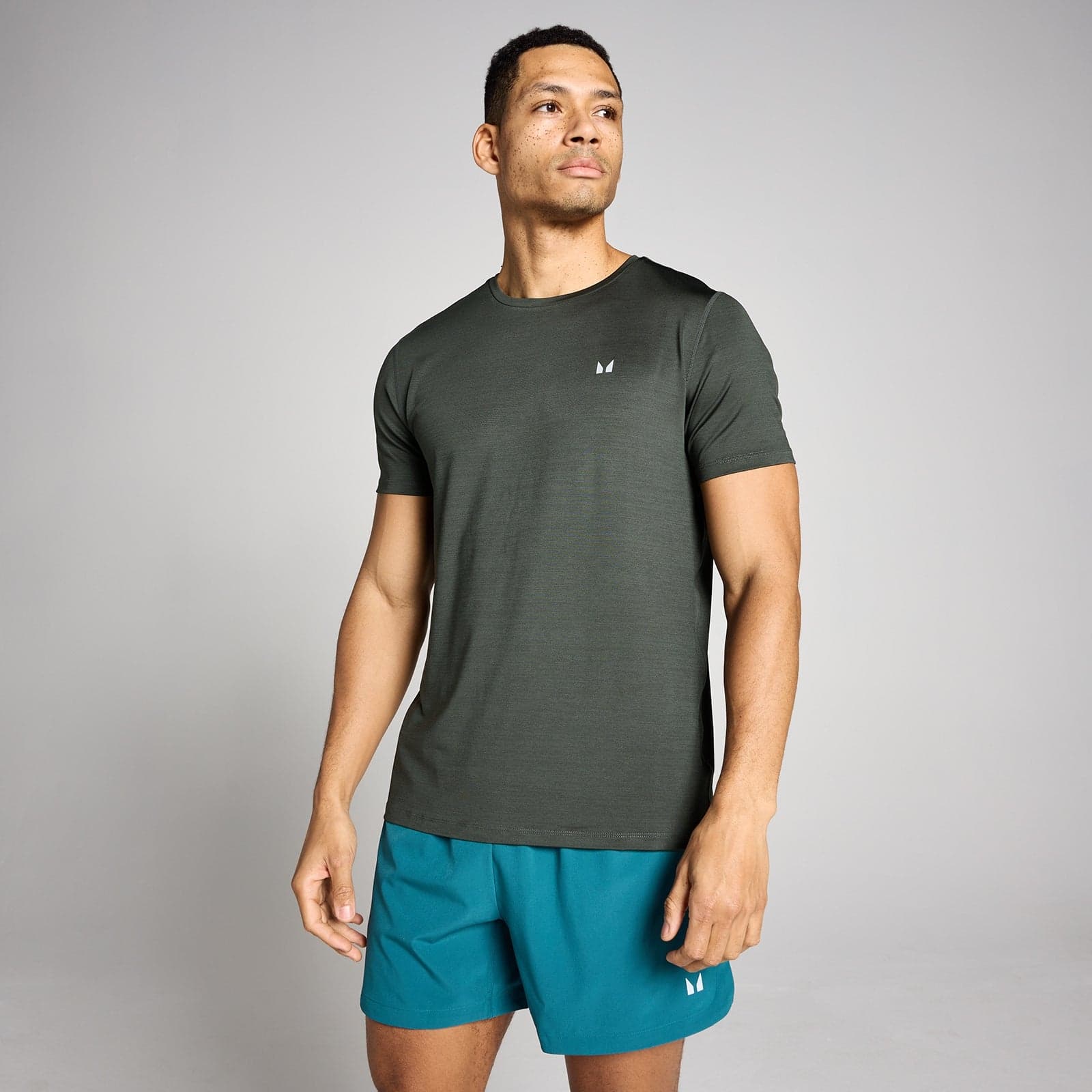 Mp Men'S Tempo Marl T-Shirt - Washed Black - Xl