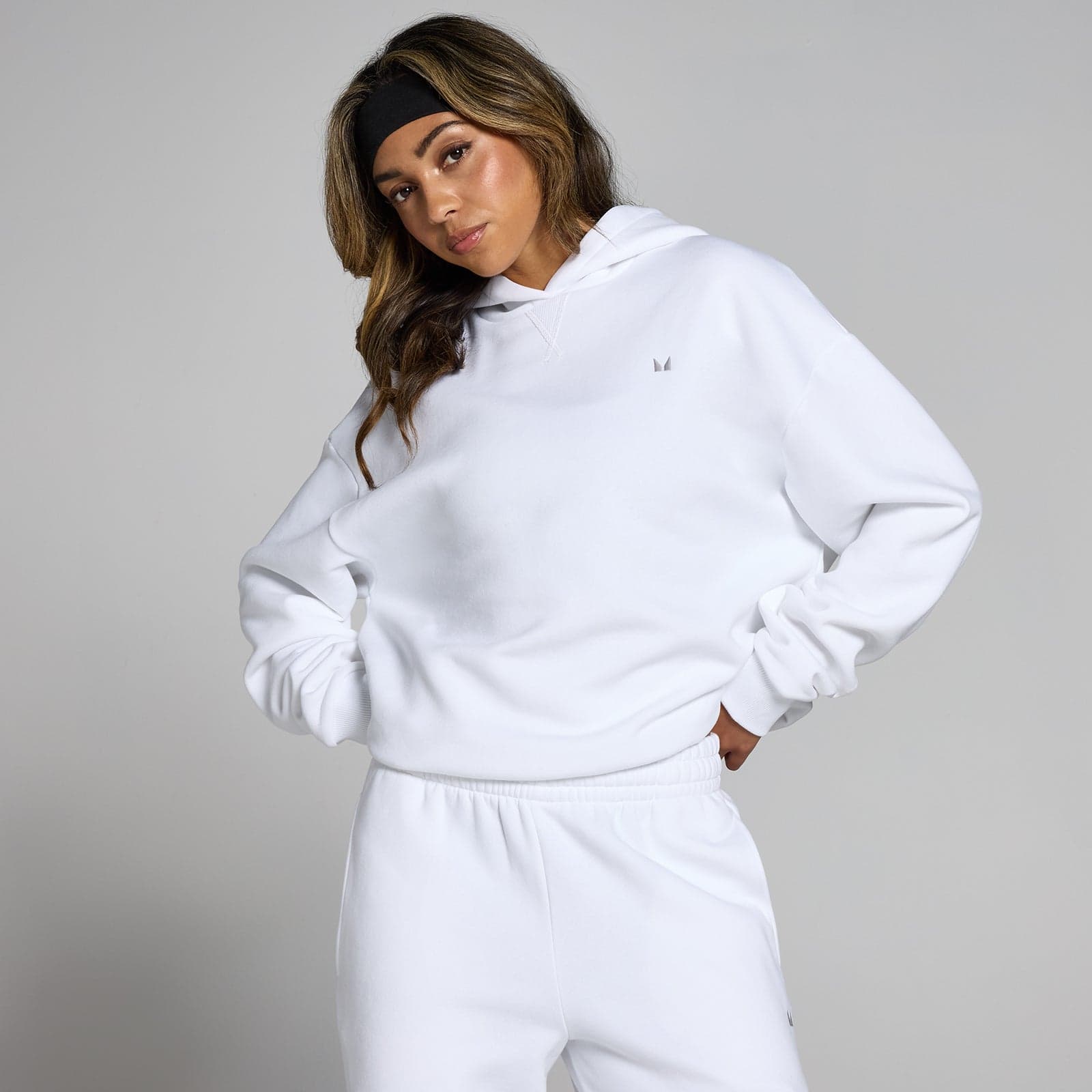 Mp Damen Basics Oversize-Kapuzenpulli – Weiß - Xs