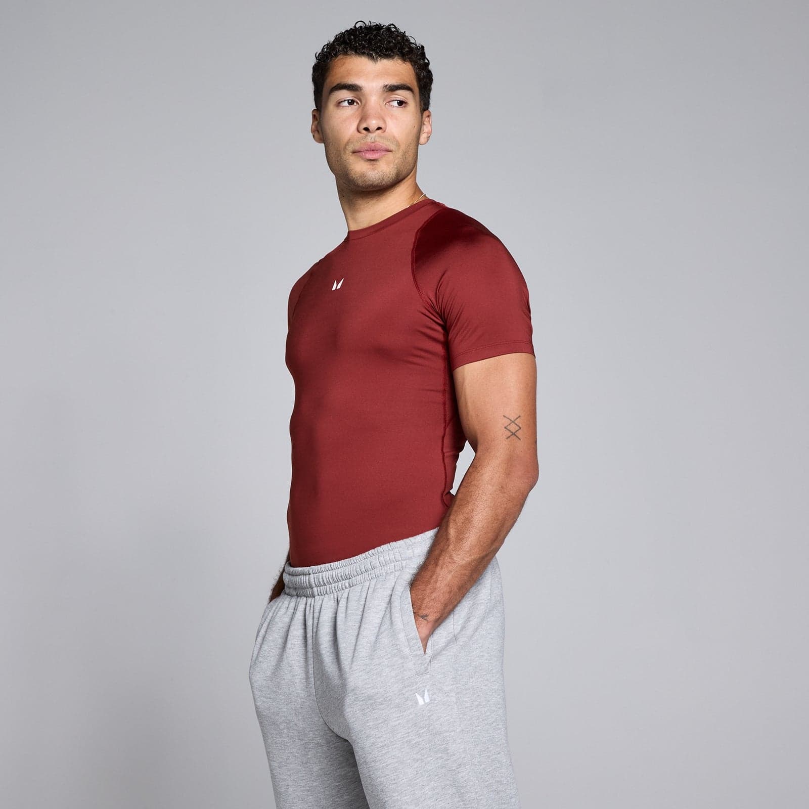 Mp Herren Training Kurzarm Baselayer - Kirsche - Xxl