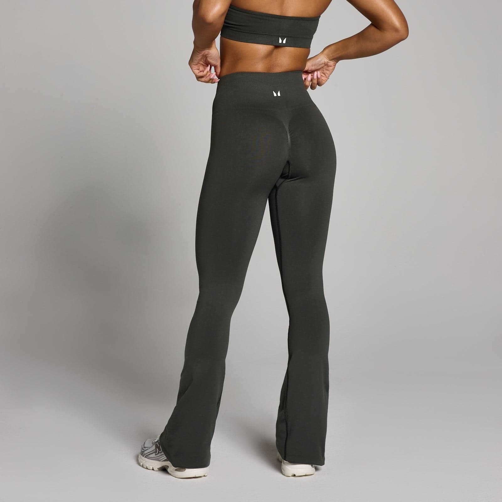 Mp Damen Tempo Nahtlos Ausgestellte Leggings - Nachtgrau - Xxl