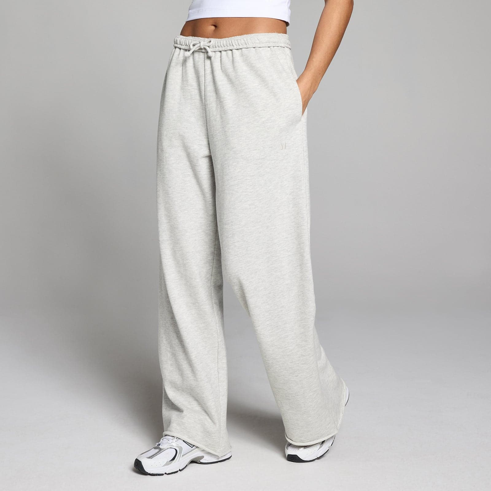 Mp Damen Lightweight Loopback Straight Leg Jogginghose - Grau Meliert - Xs