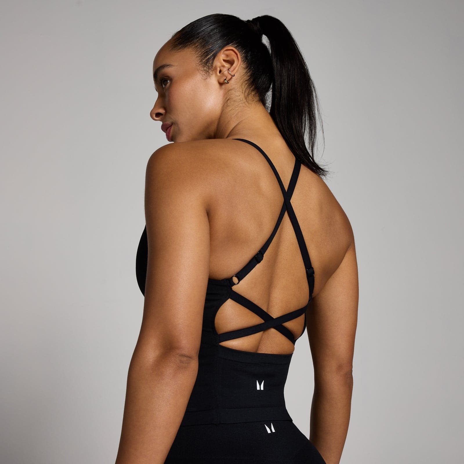 Mp Damen Tempo Seamless Strappy Top - Schwarz - Xxl