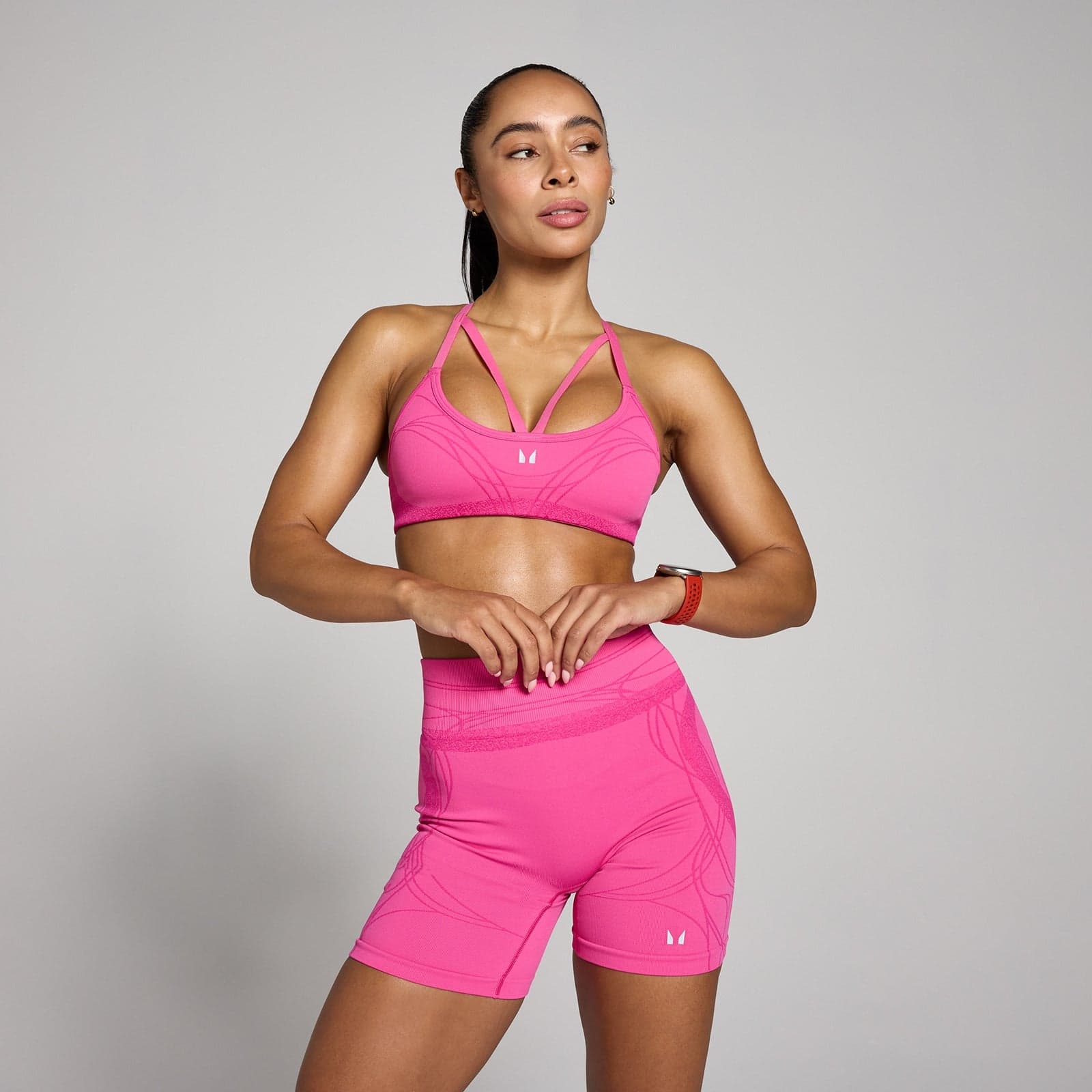 Mp Damen Hybrid Sport-Bh Mit Trägern - Bonbon Rosa - Xs