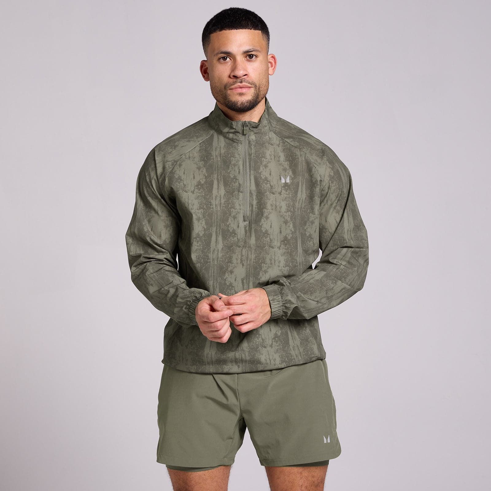 Mp Herren Velocity Windjacke - Bark Print - Xs
