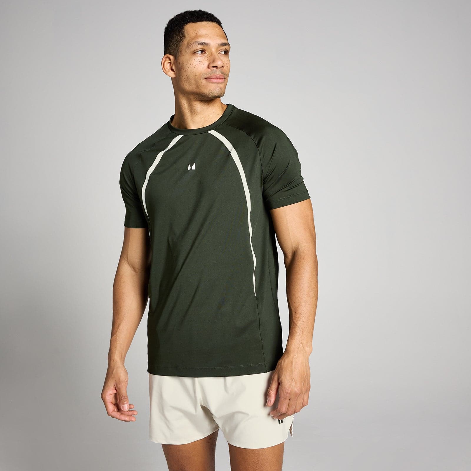 Mp Herren Tempo Panel T-Shirt - Waldgrün - Xxxl