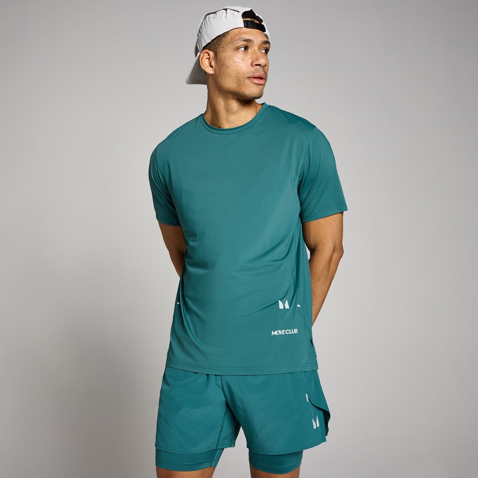 Mp Herren Hybrid Mesh T-Shirt - Sattes Petrol - S