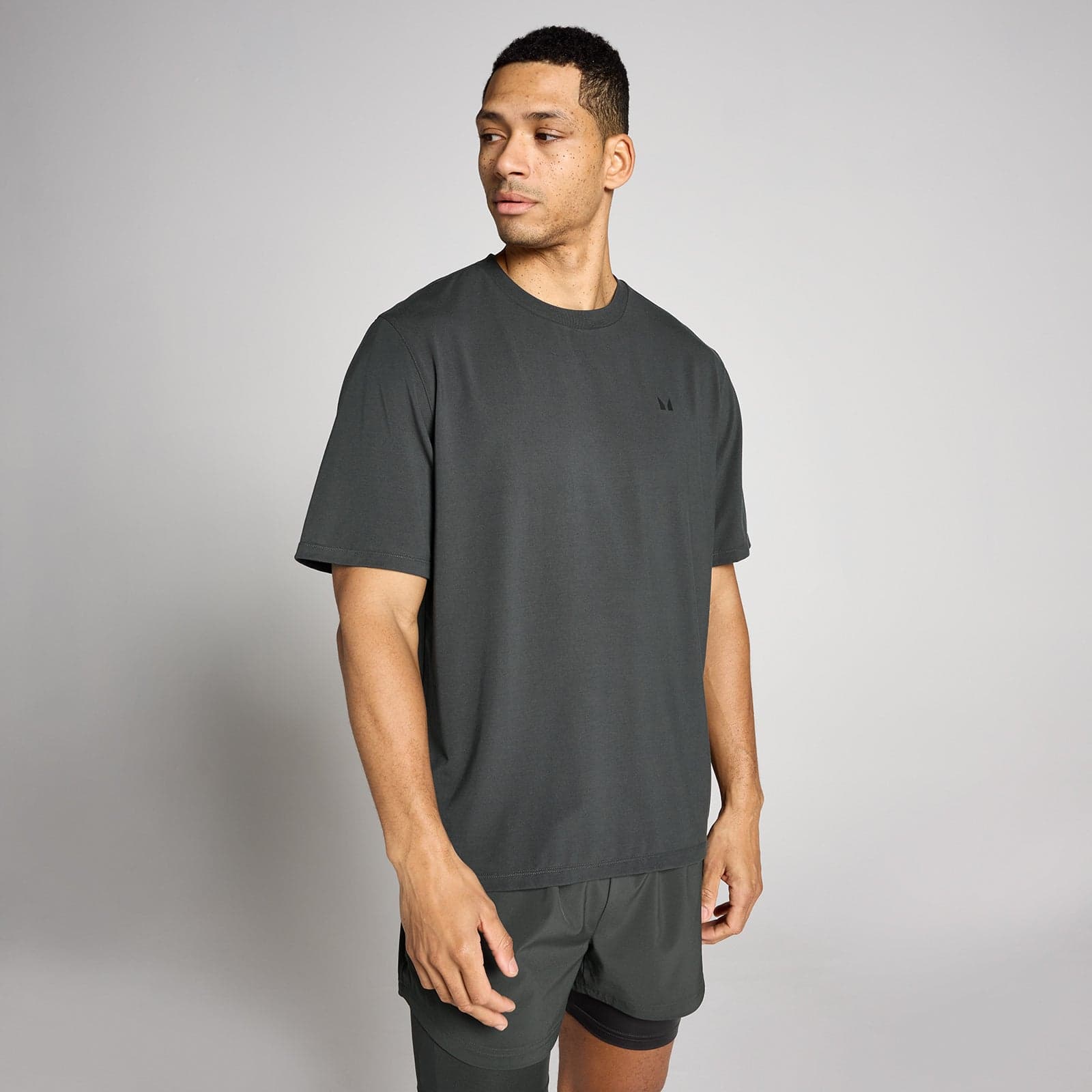 Mp Herren Oversized Cotton Modal T-Shirt - Vintage-Schwarz - L