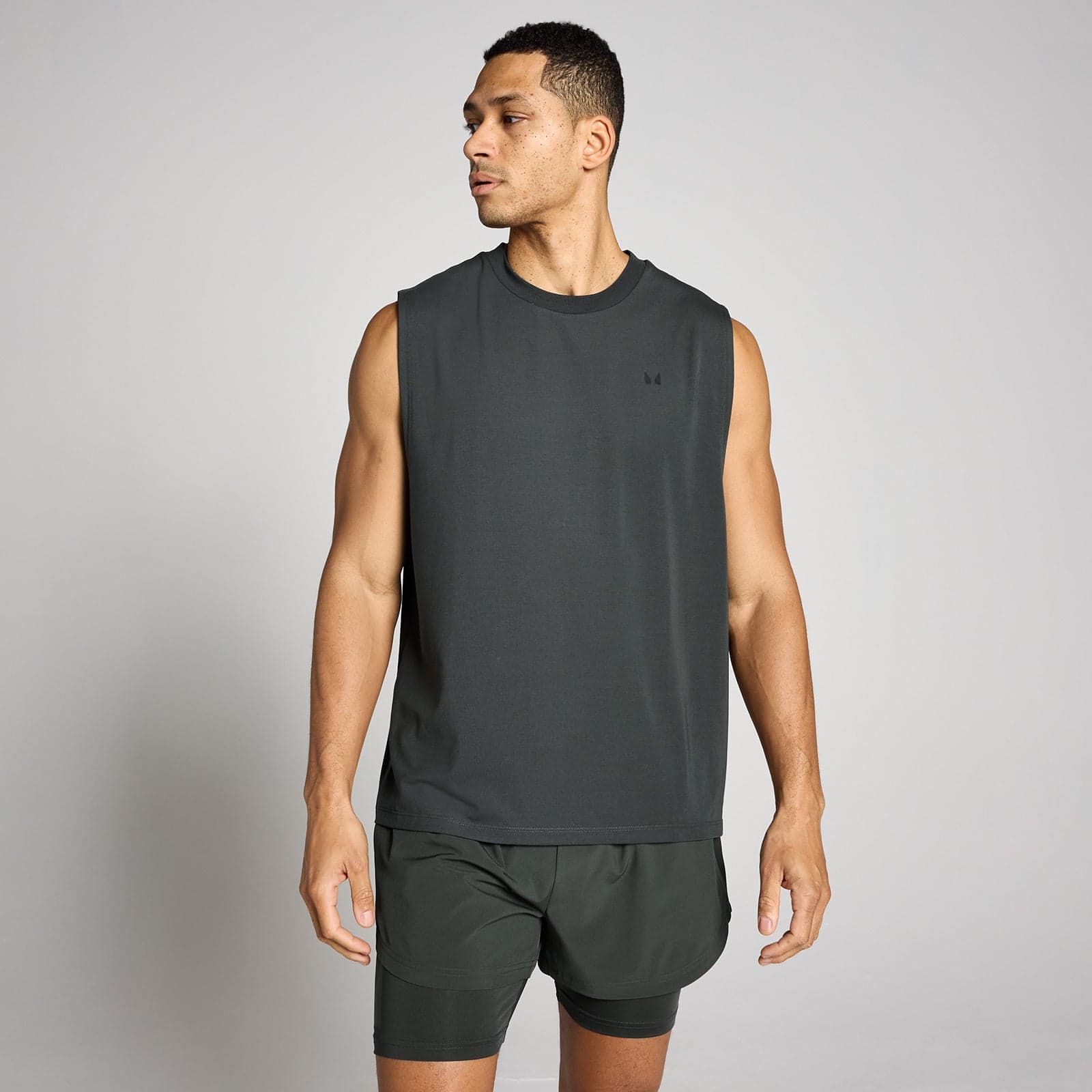 Mp Herren Oversized Cotton Modal Tank Top - Schwarz Verwaschen - S