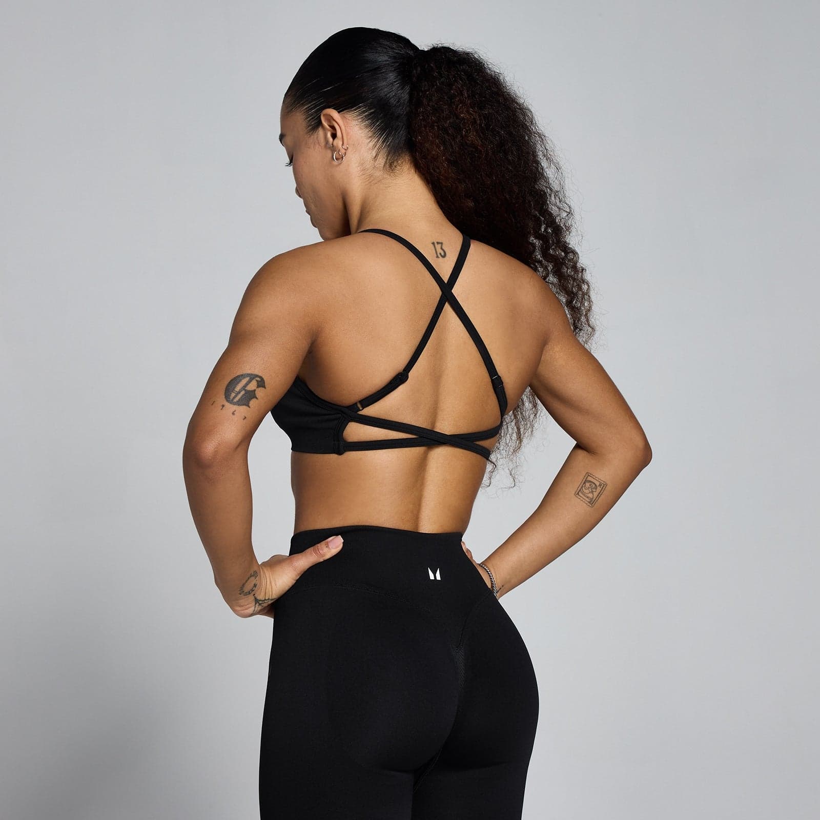 Mp Damen Lift Seamless Strappy Bh – Schwarz - L