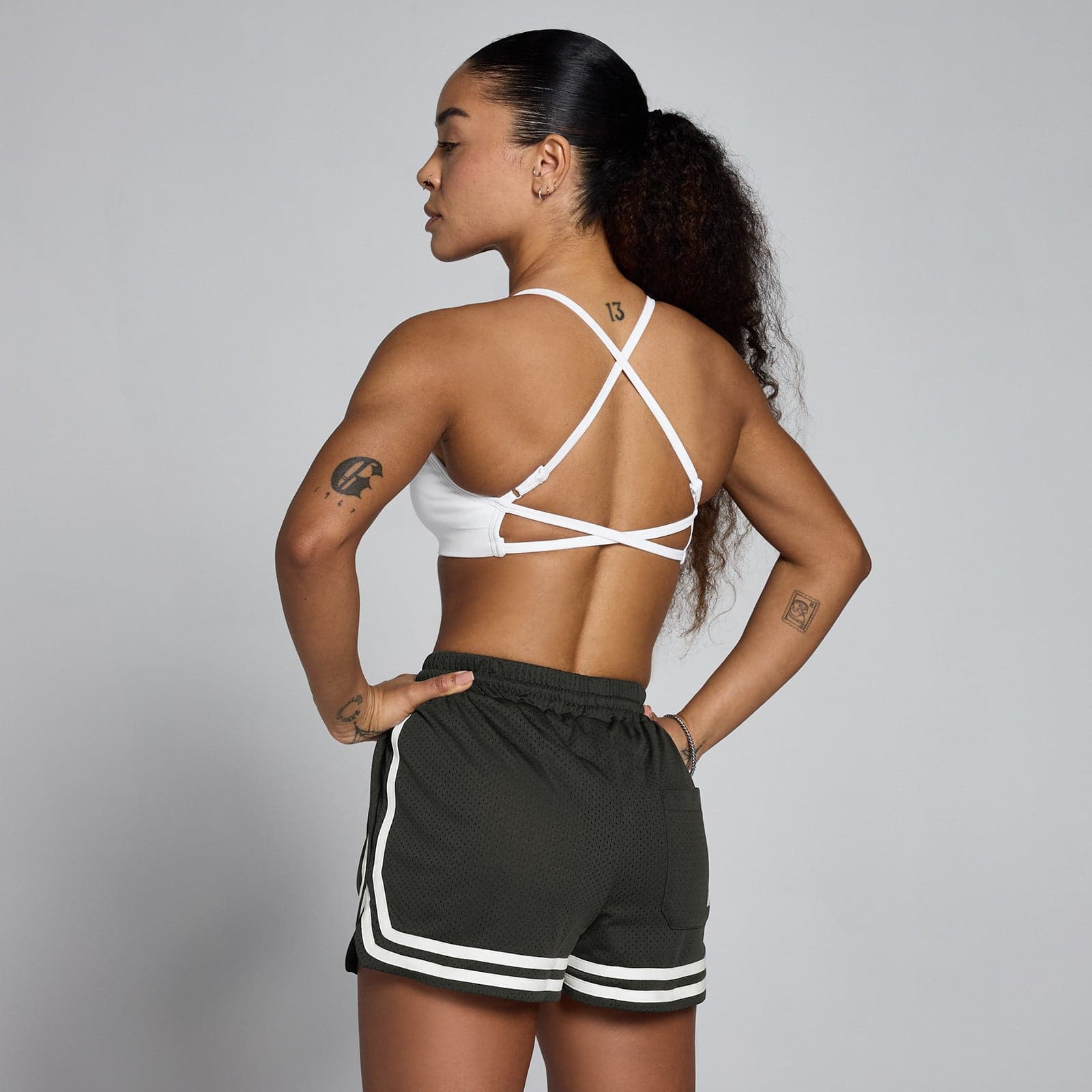 Mp Damen Lift Seamless Strappy Bh – Weiß - Xl