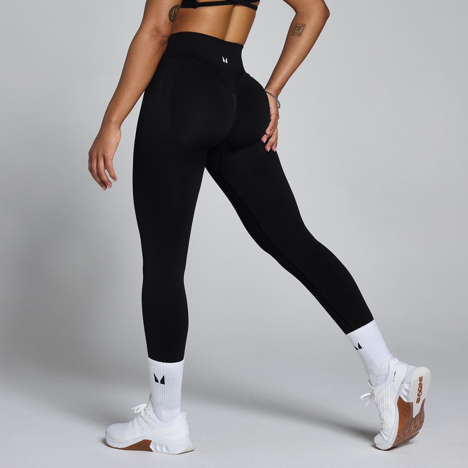 Mp Damen Lift Seamless Scrunch Leggings - Schwarz - Xxl