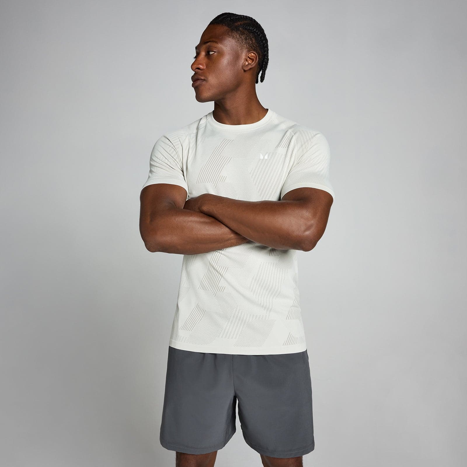 Mp Tempo Pillar Graphic Seamless T-Shirt Für Herren – Mist - Xxl