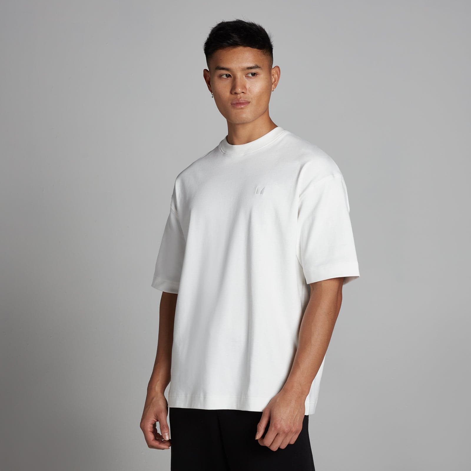 Mp Herren Oversized Baumwoll-T-Shirt - Weiß - S