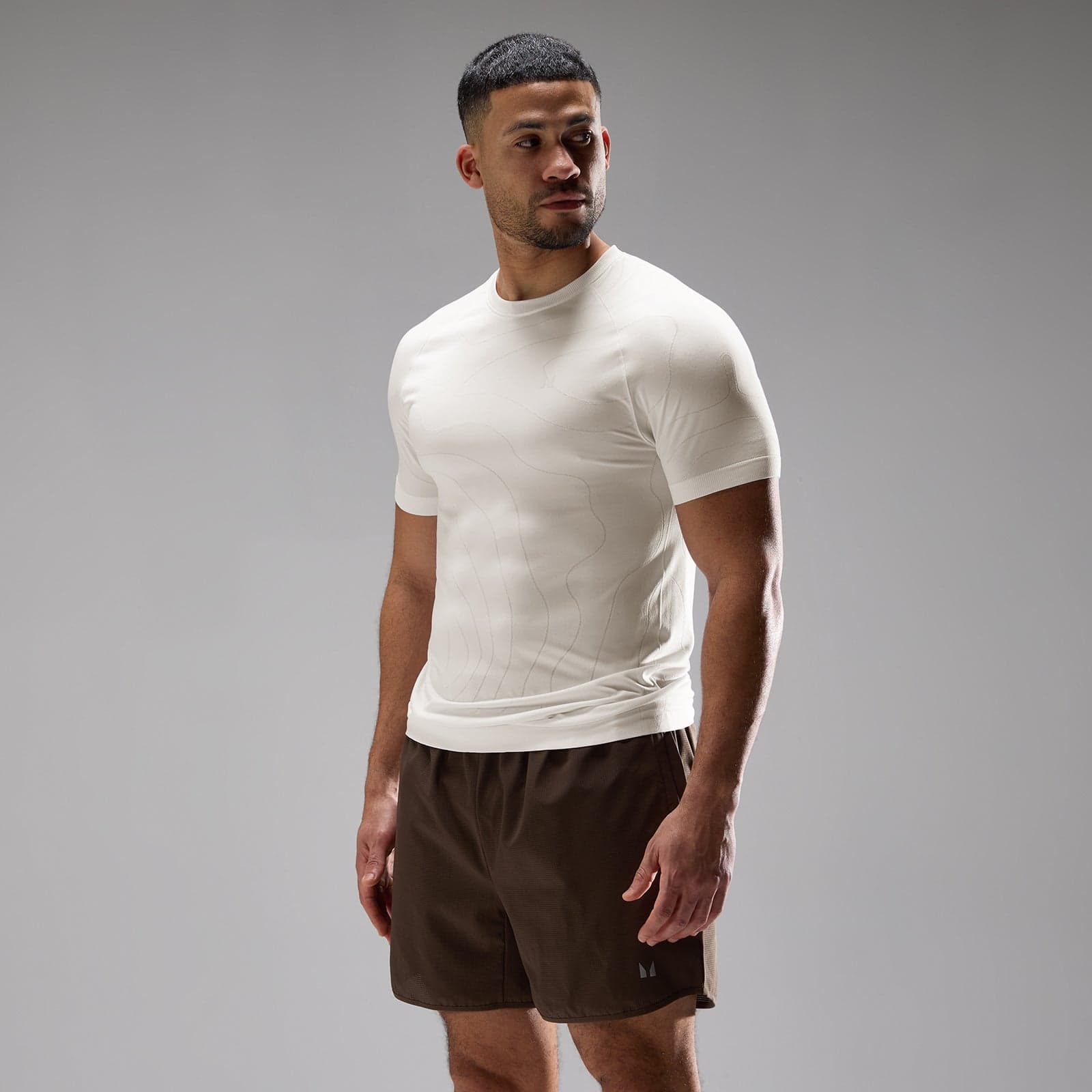 Mp Herren Velocity Ultra Seamless T-Shirt - Off White - Xl