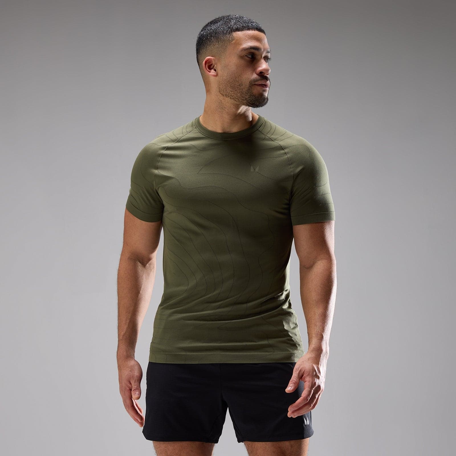 Mp Velocity Ultra Seamless T-Shirt Für Herren - Dusty Olive - S