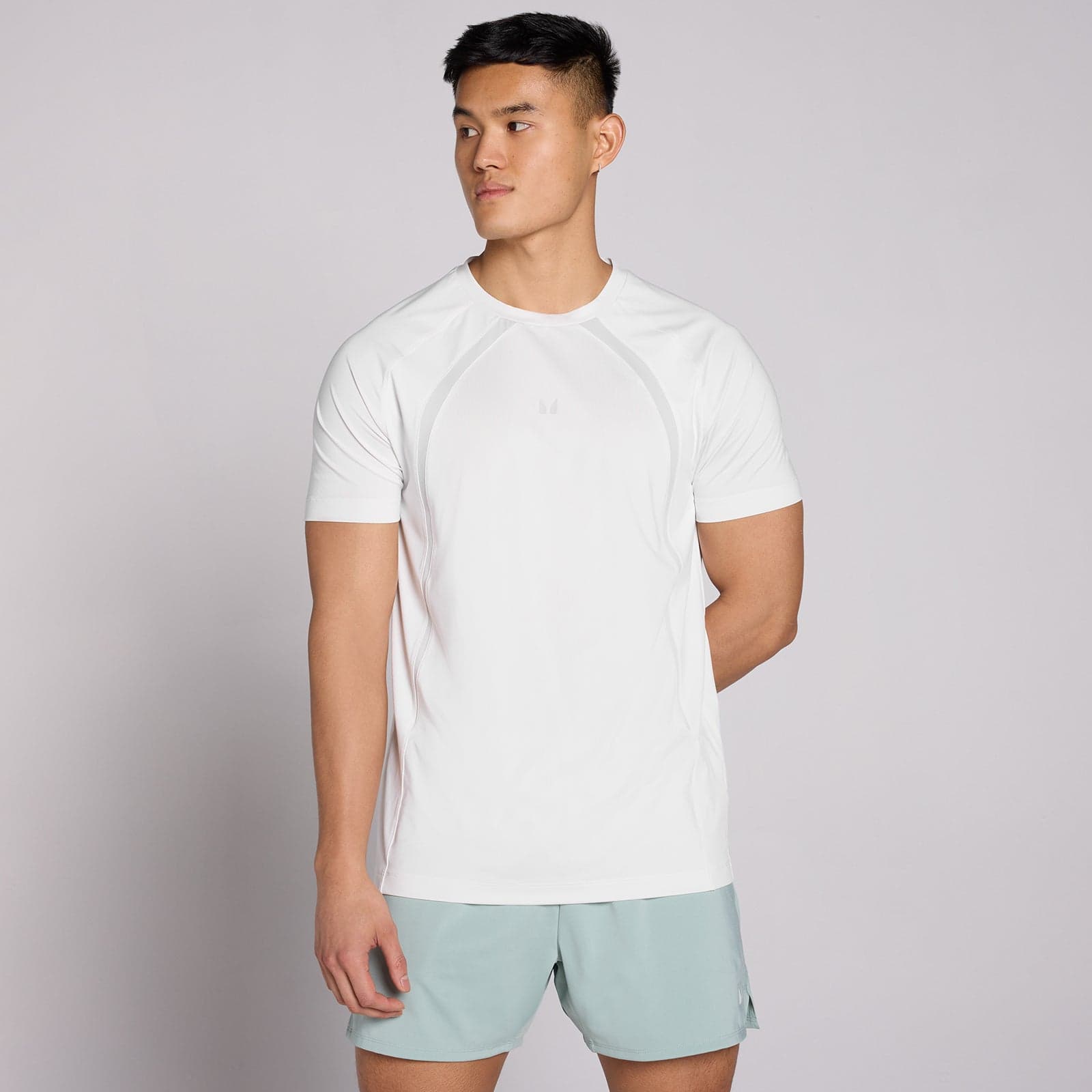 Mp Herren Tempo Panel T-Shirt - Wolkengrau - L