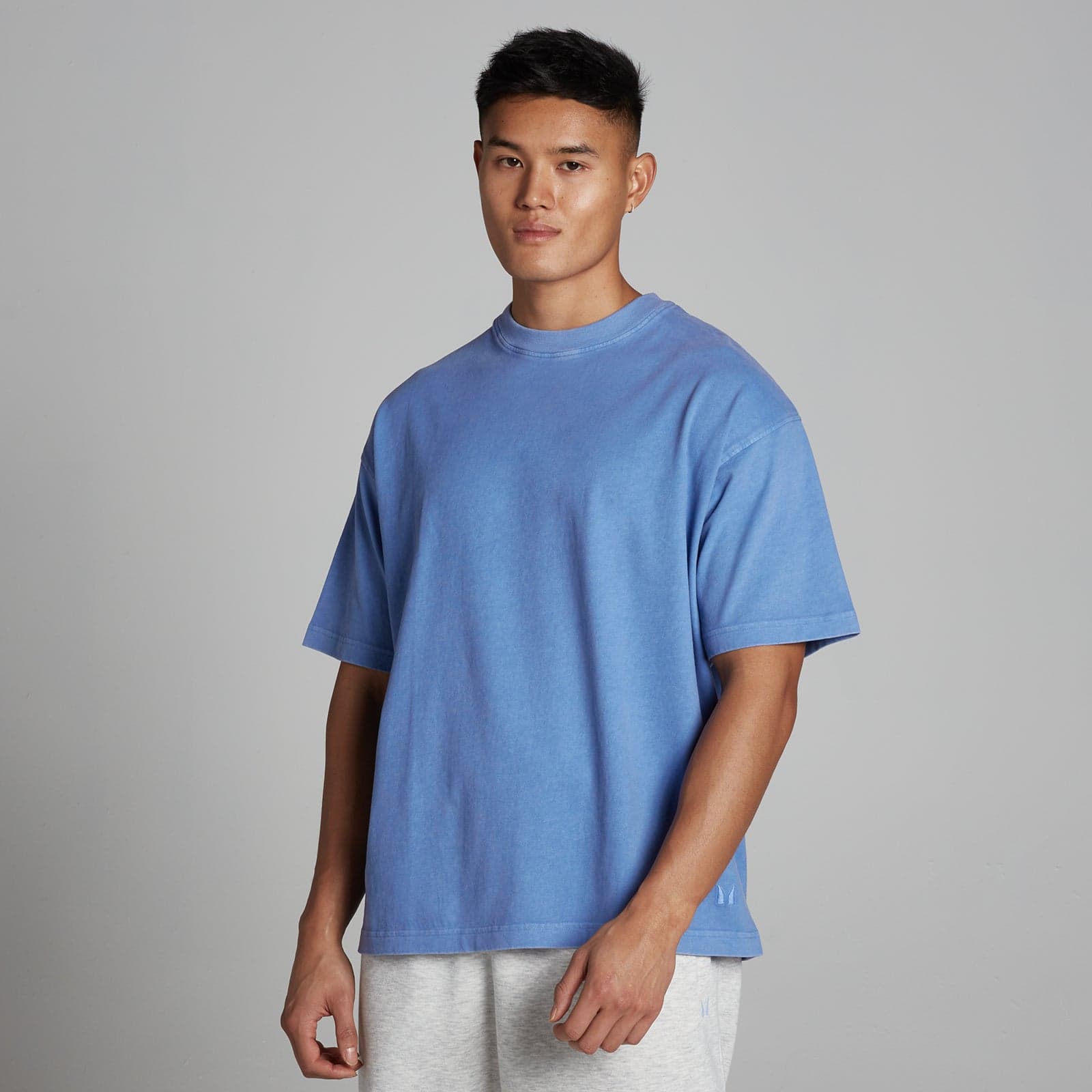 Mp Herren Washed Oversized Cotton T-Shirt - Kornblumenblau - M