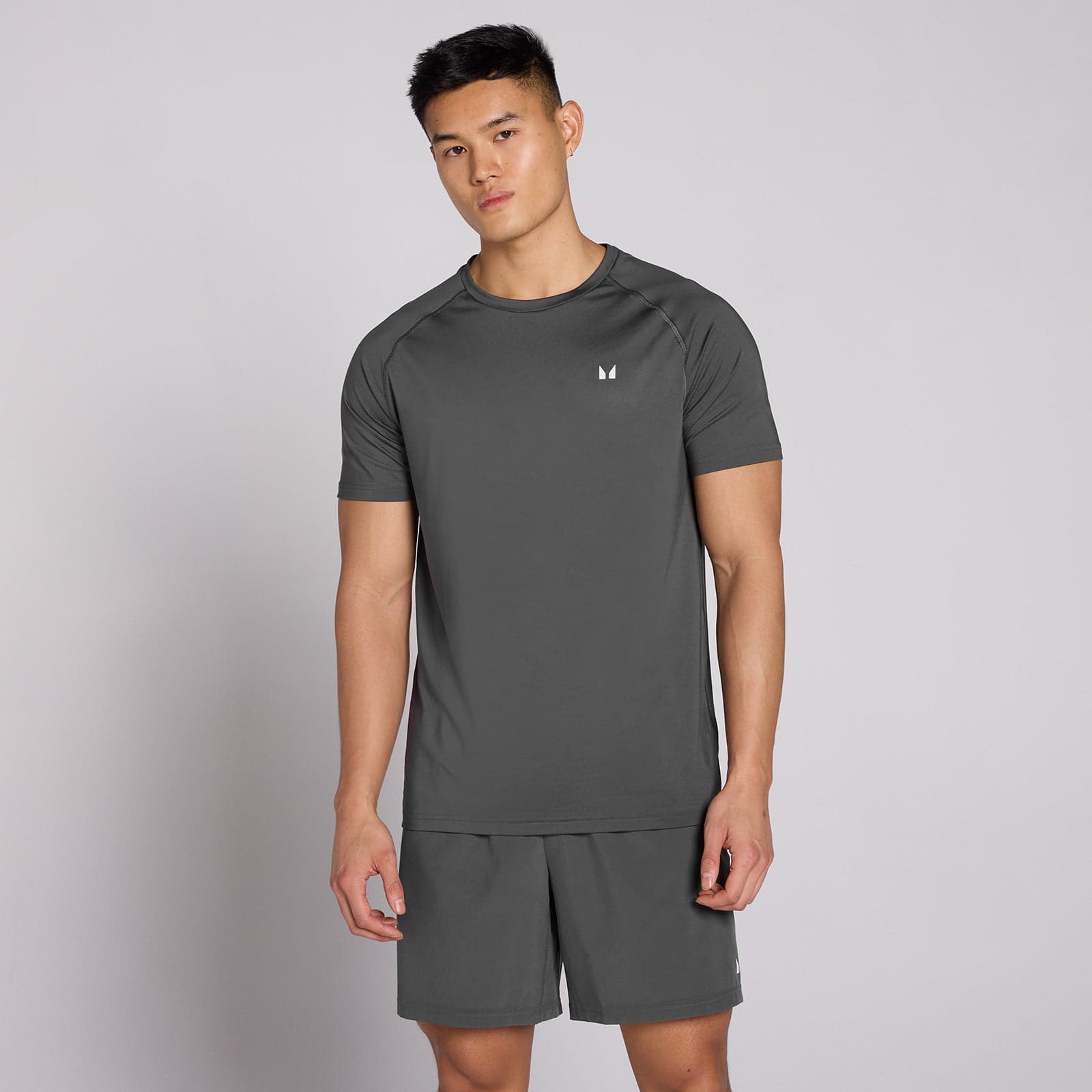 Mp Men'S Training Short Sleeve T-Shirt - Dark Grey - Xxxl