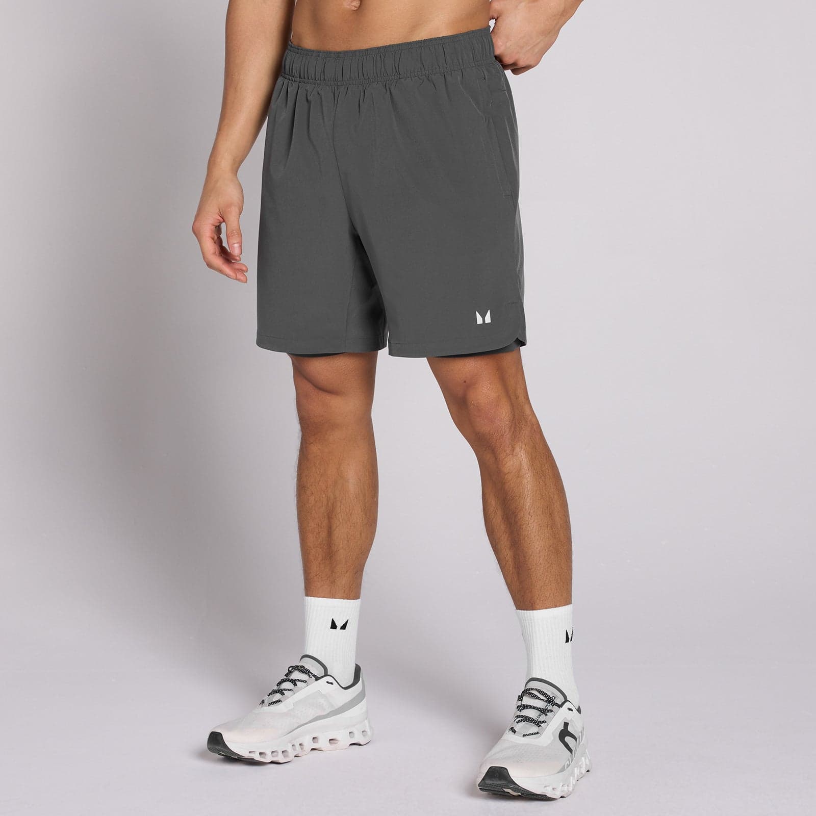 Mp Men'S 7  2-In-1 Training Shorts - Dark Grey - Xl