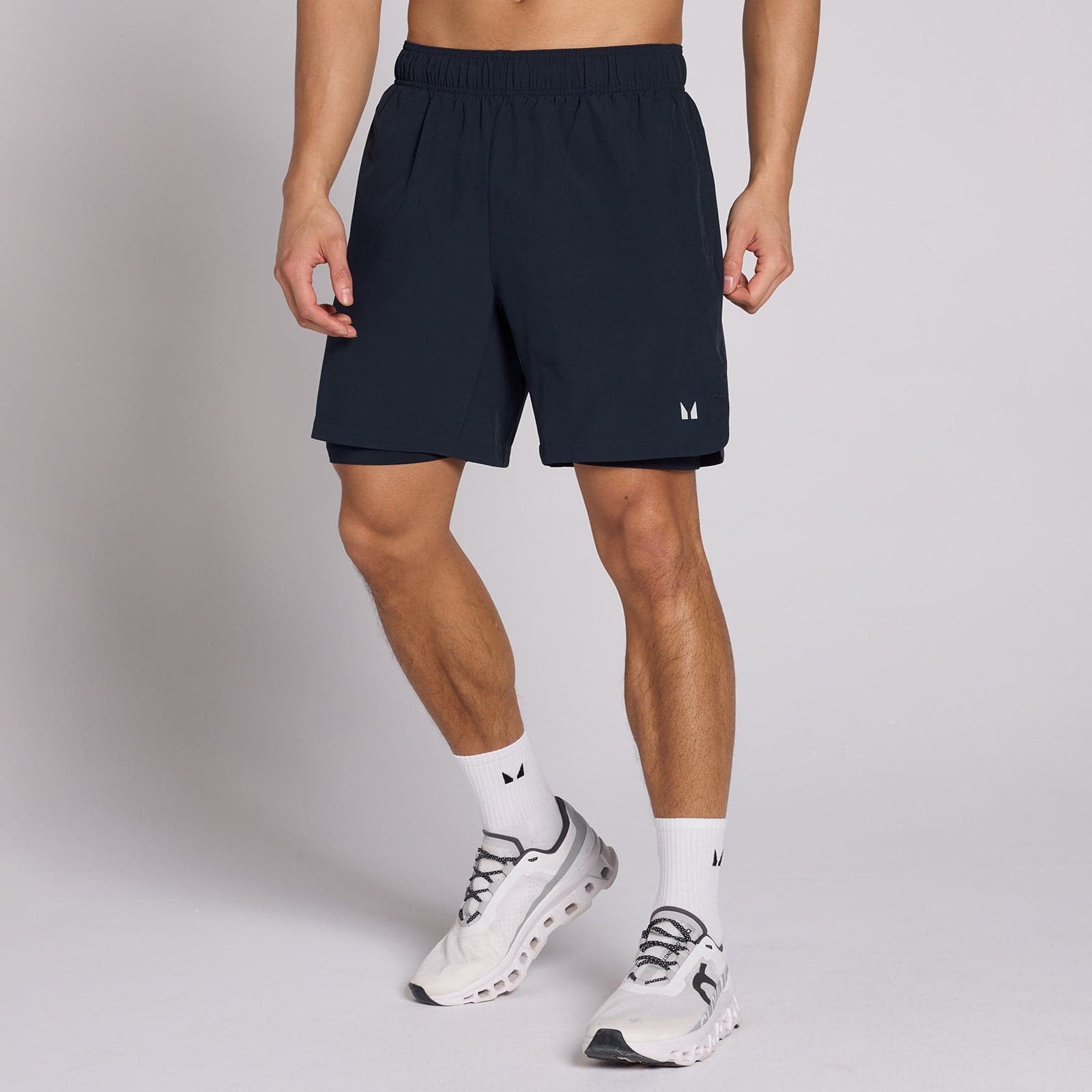 Mp Men'S 7 2-In-1 Training Shorts - Dark Navy - Xl