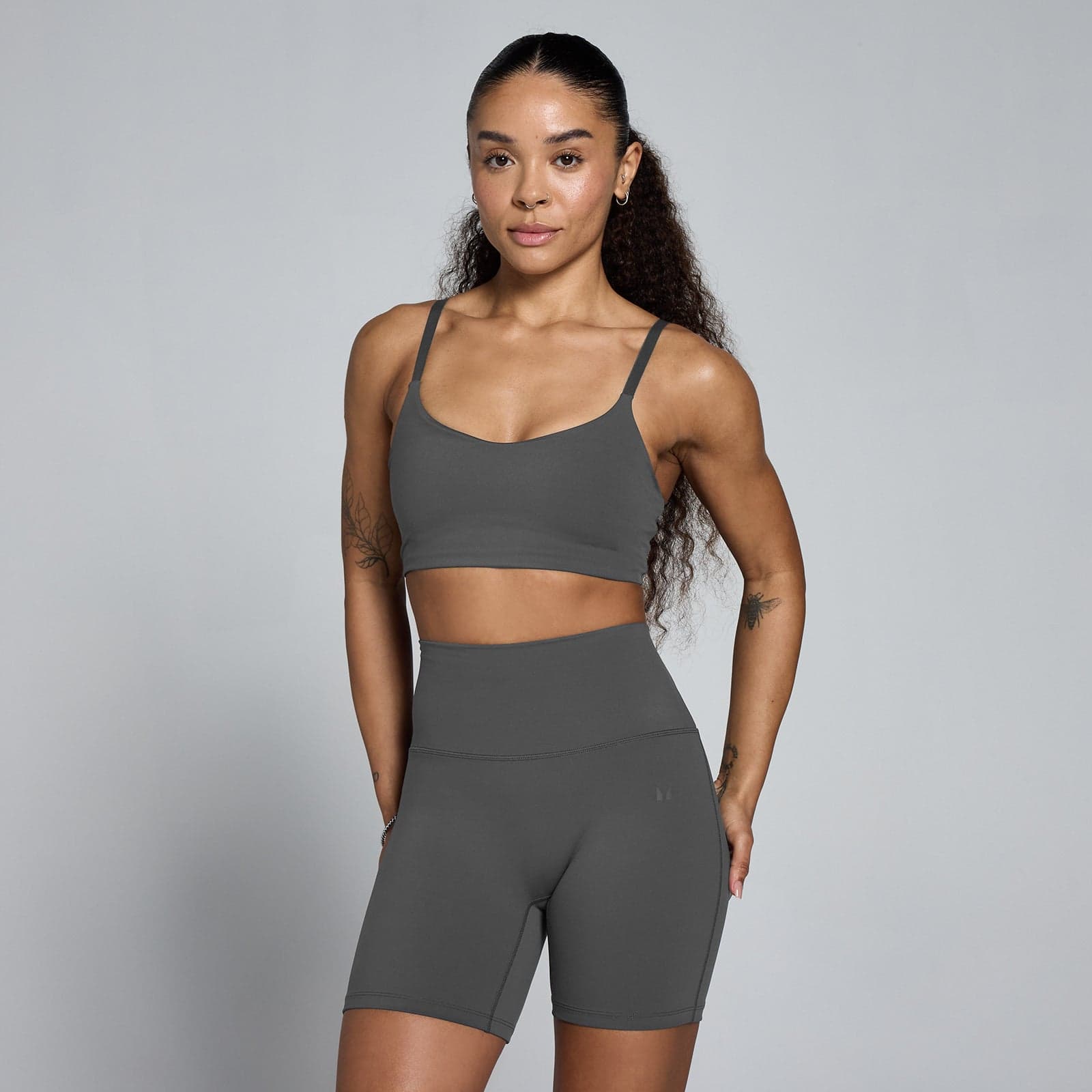 Mp Damen Tempo Sport-Bh - Dunkelgrau - Xl