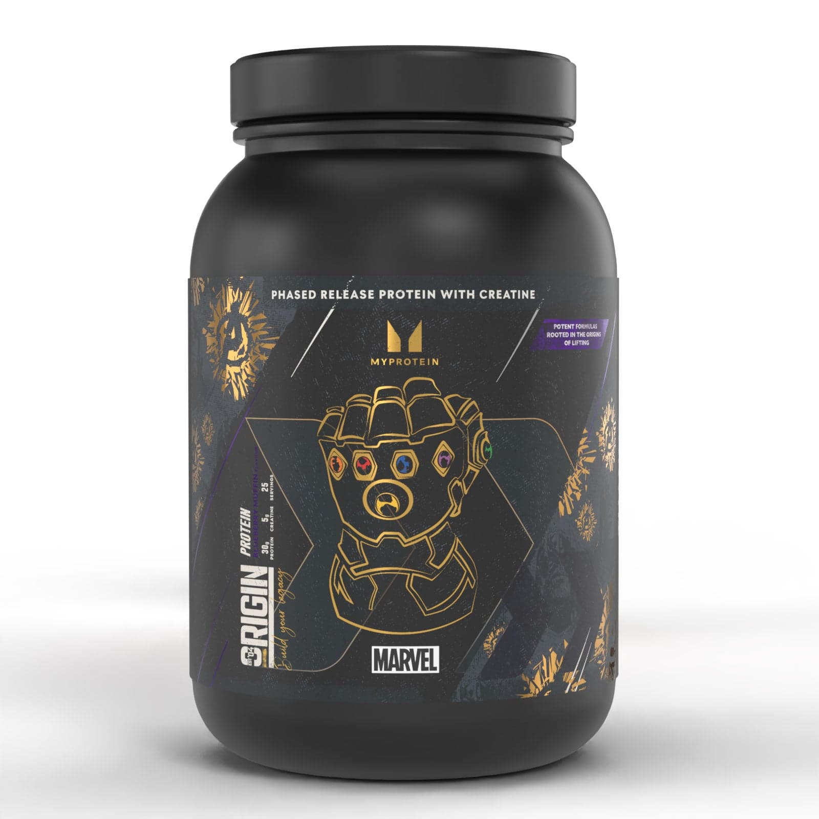 Origin Protein – Iron Man – Red Velvet Cake | Marvel - 25portionen - Marvel Thanos - Blueberry Muffin