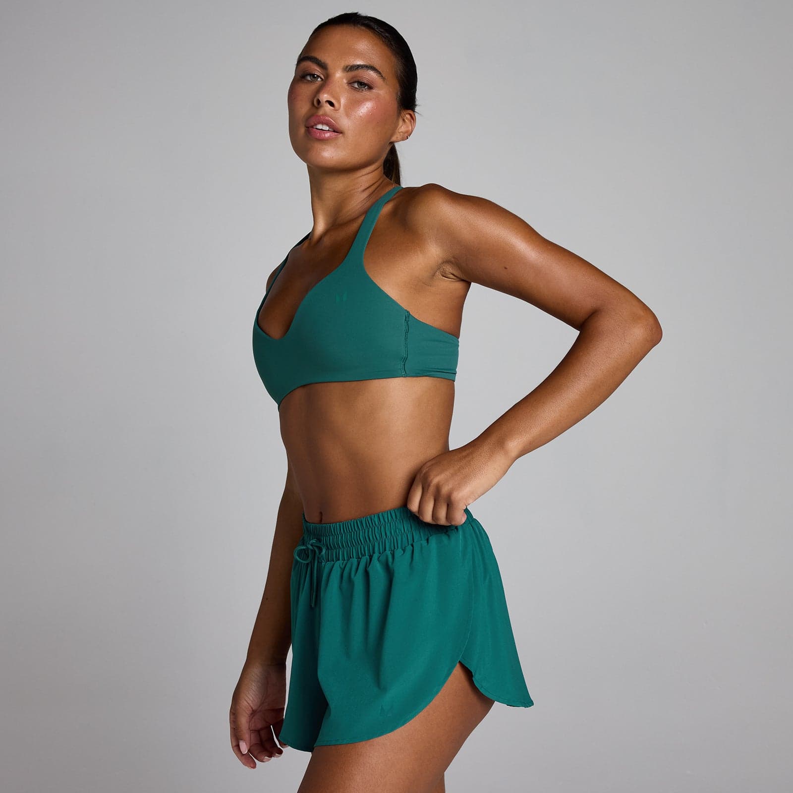 Mp Damen Tempo Twist Back Sport-Bh - Tiefes Blaugrün - Xs
