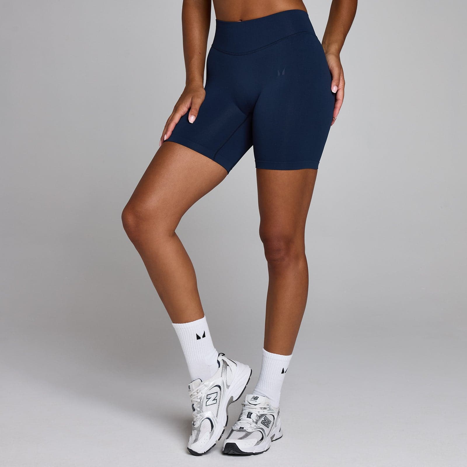 Mp Damen Hybrid Seamless Shorts - Mitternachtsblau - S