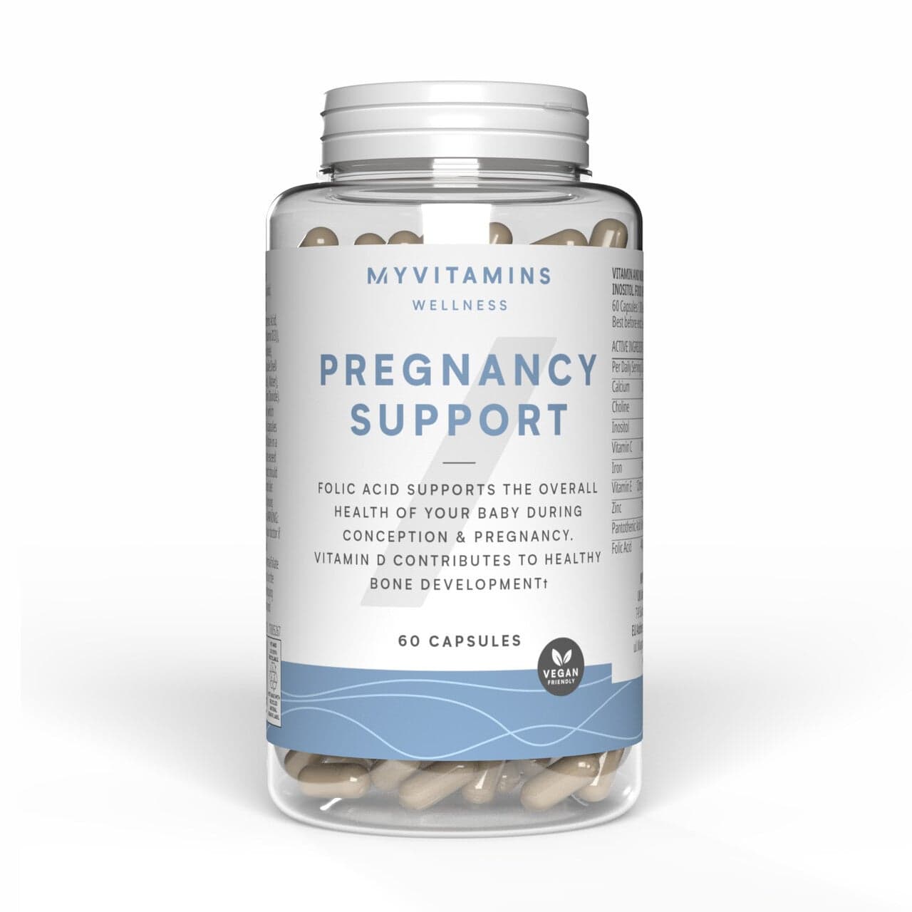 Schwangerschafts-Support-Kapseln - 60 Capsules, 30portionen - Geschmacksneutral