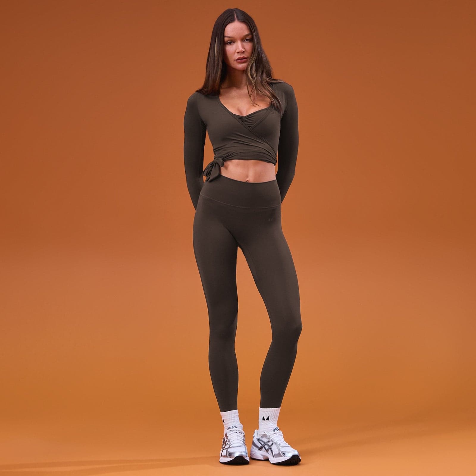 Mp Damen Tempo Wickel-Top – Kakao - S