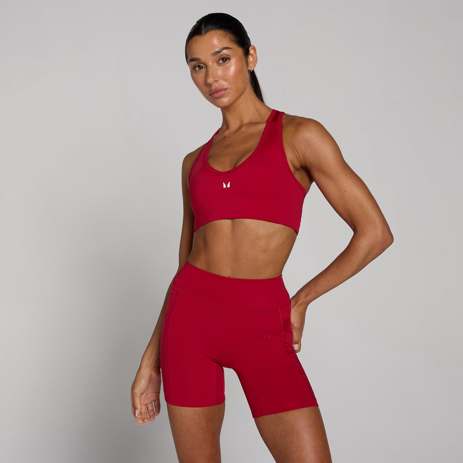 Mp Damen Trainings-Sport-Bh Im Racerback-Design – Hero Red - Xxl