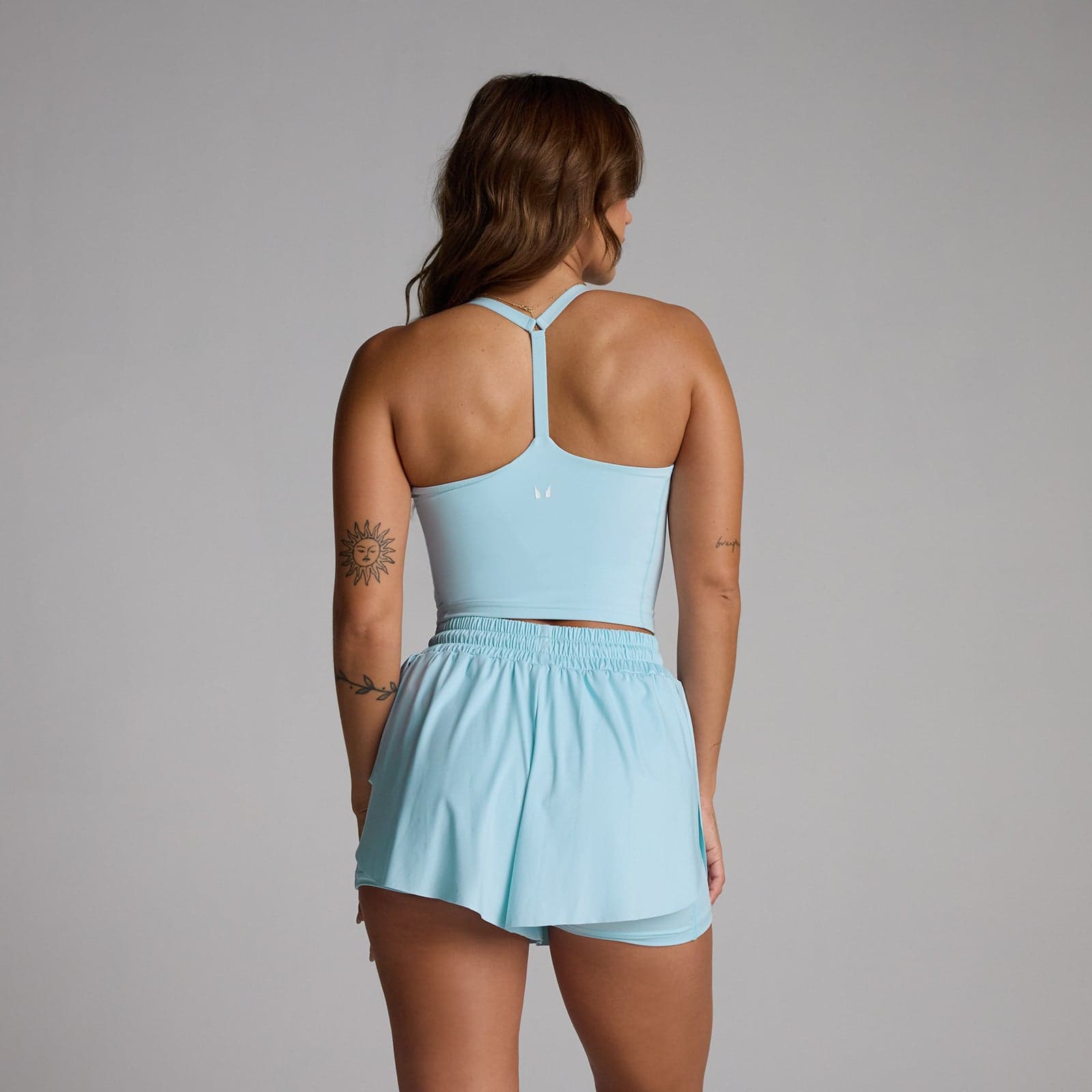 Mp Damen Tempo Strappy Racerback Top – Himmelblau - Xxl