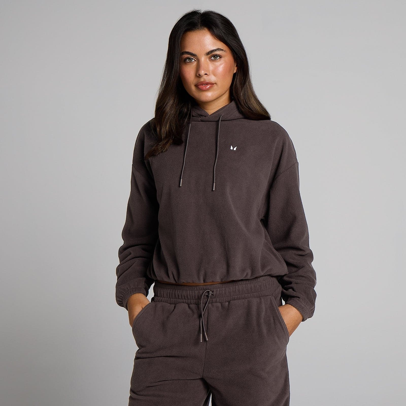 Mp Damen Fleece-Hoodie – Kakao - M