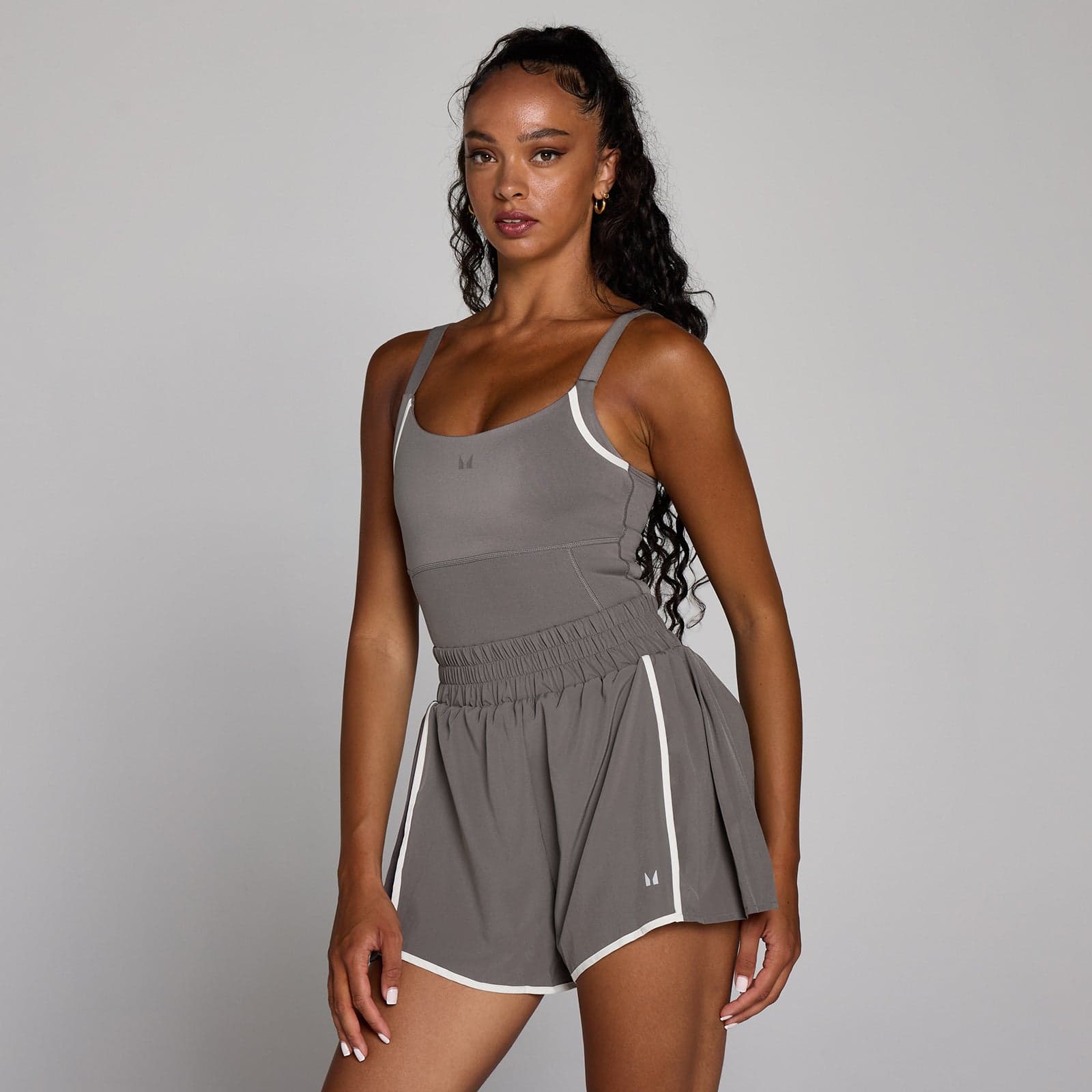 Mp Damen Velocity Kontrast-Overall Mit Falten – Aschgrau - Xs