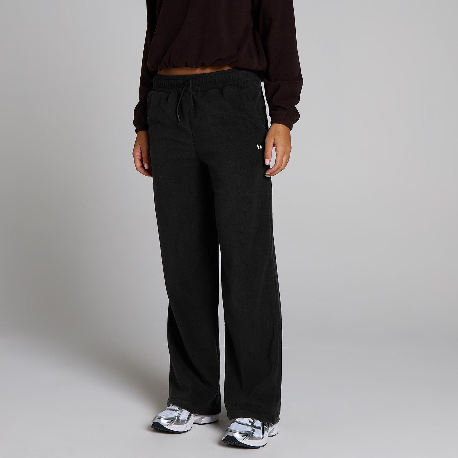 Mp Damen Fleece-Jogginghose Mit Geradem Bein – Schwarz - S