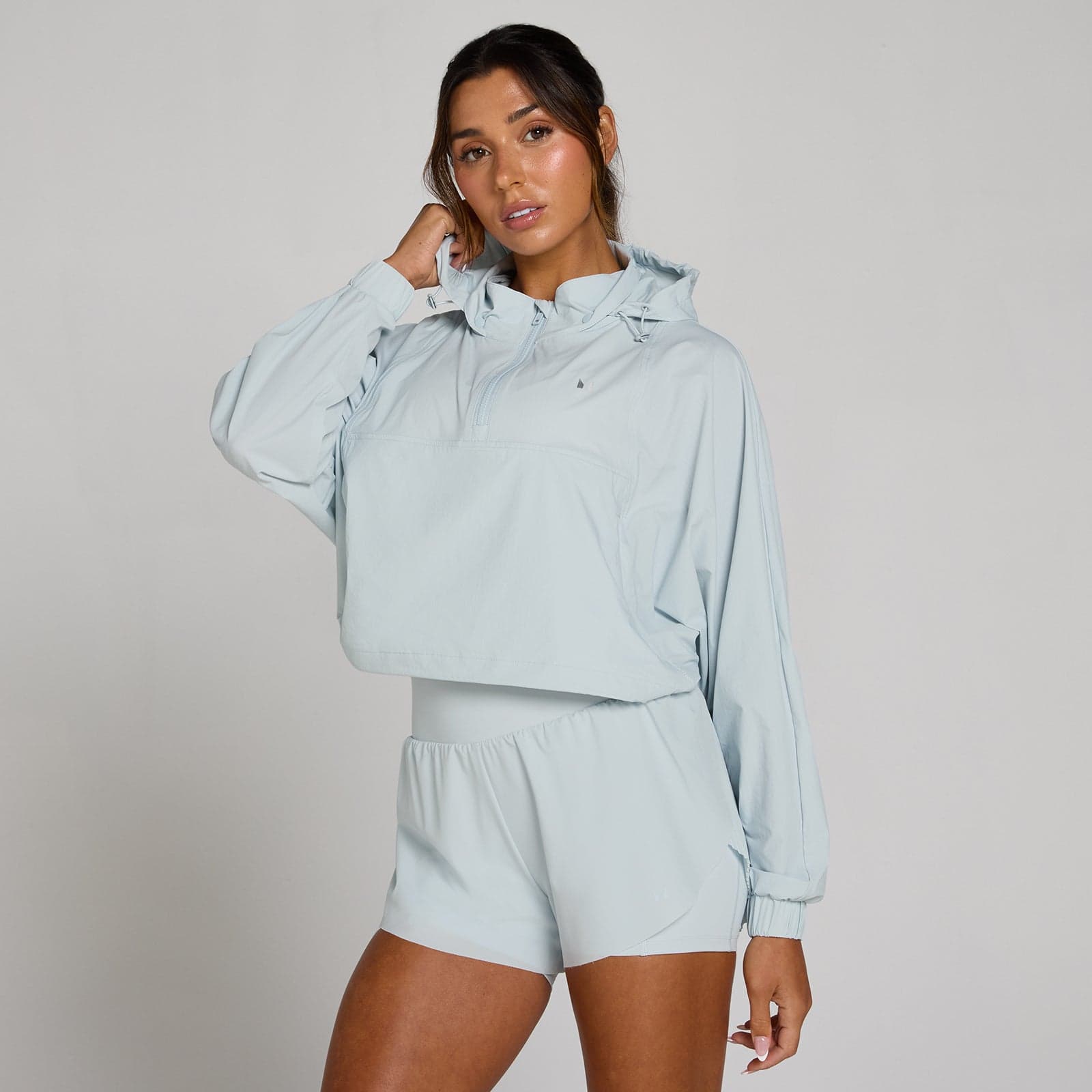 Mp Damen Tempo Ultra 1/4 Zip Woven Jacke - Blue Aura - Xl