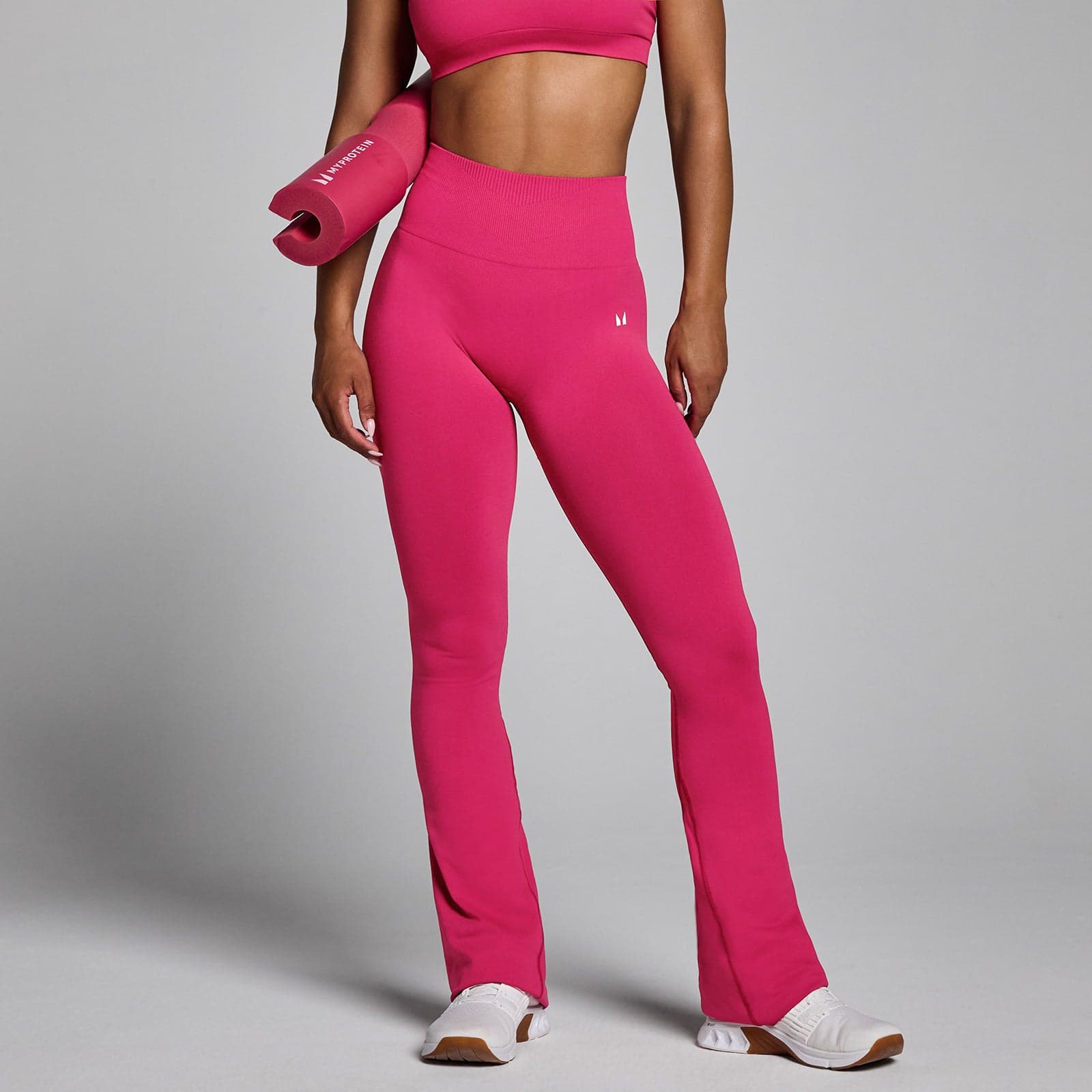 Mp Damen Tempo Seamless Flared Leggings - Bold Berry - Xs